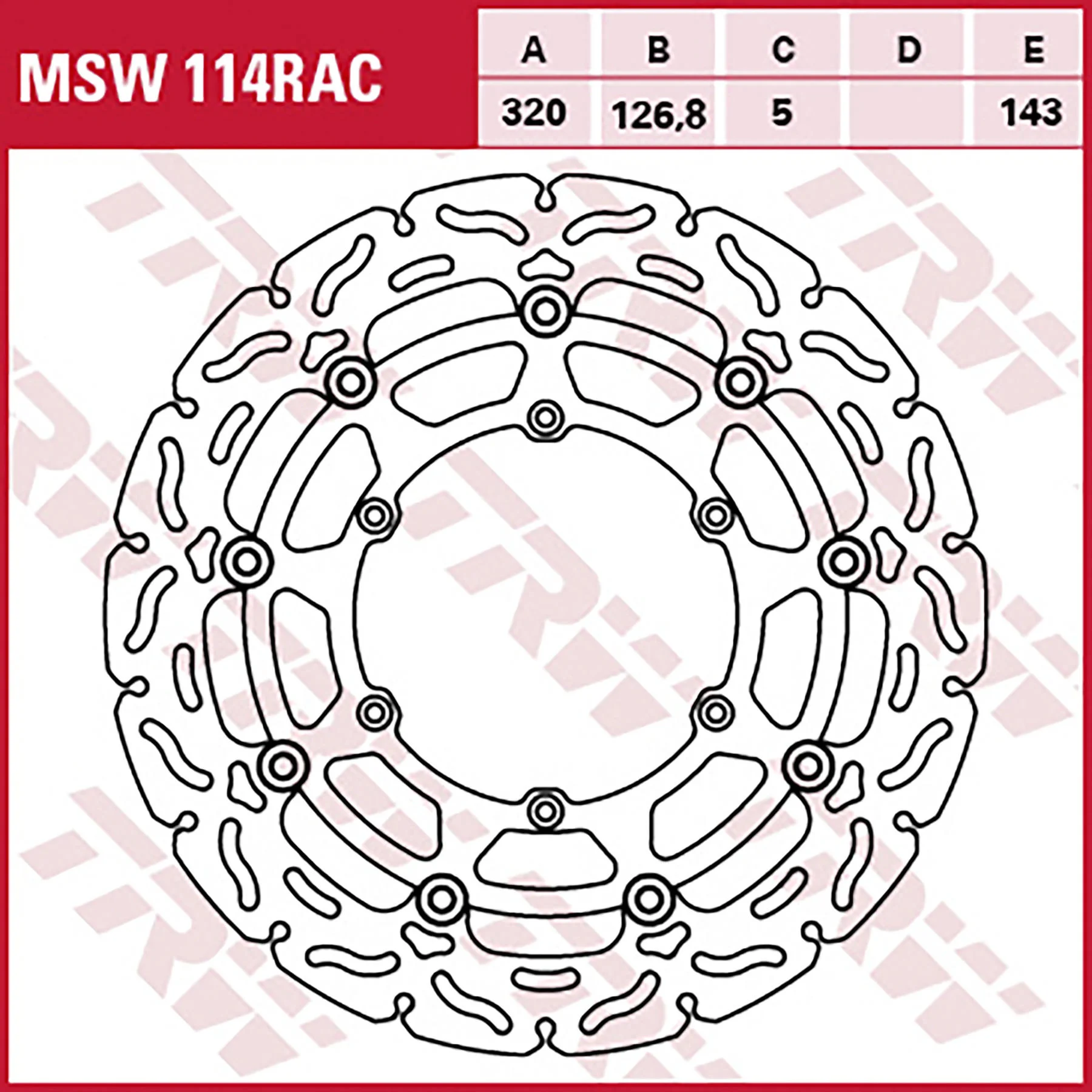 DISQUE FREIN RACING TRW