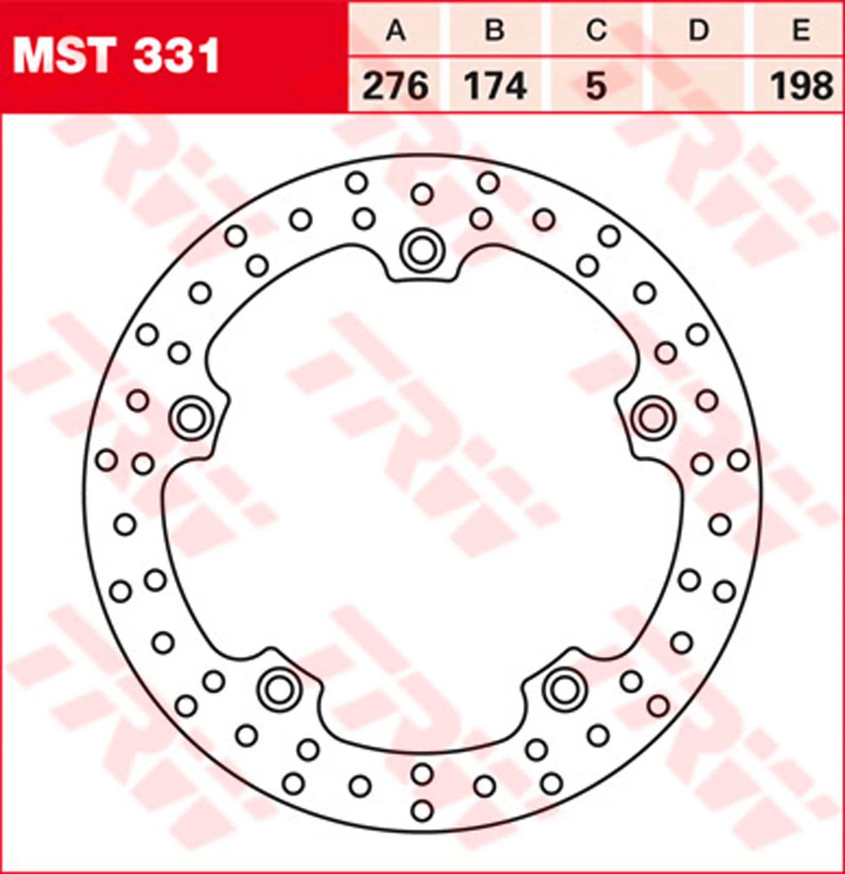 TRW BRAKE-DISC, REAR