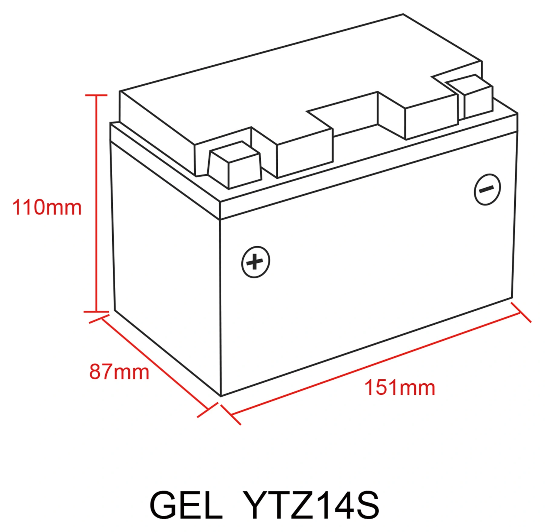 BATERÍA DE GEL DELO