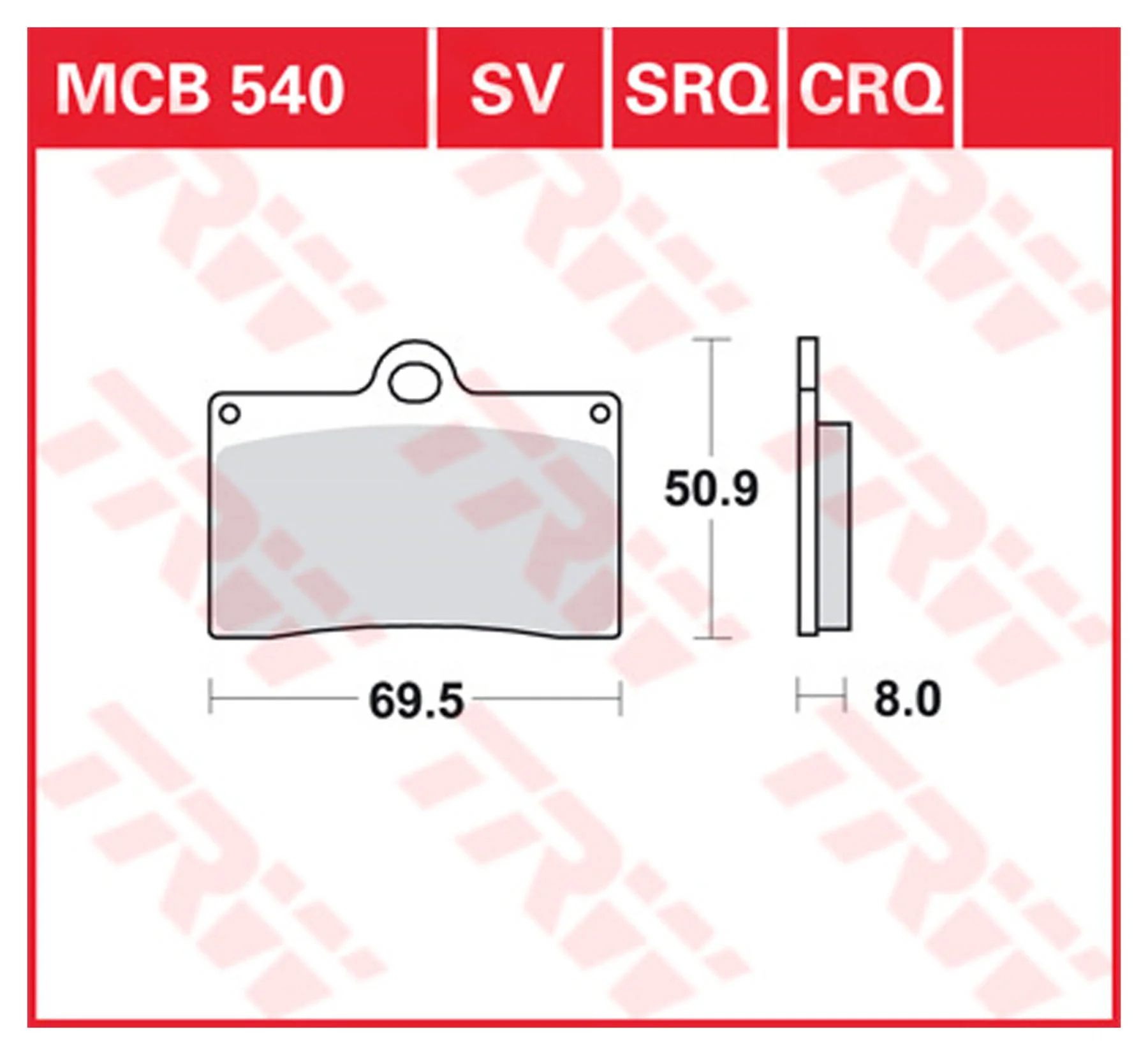 TRW CARBON BRAKE PADS