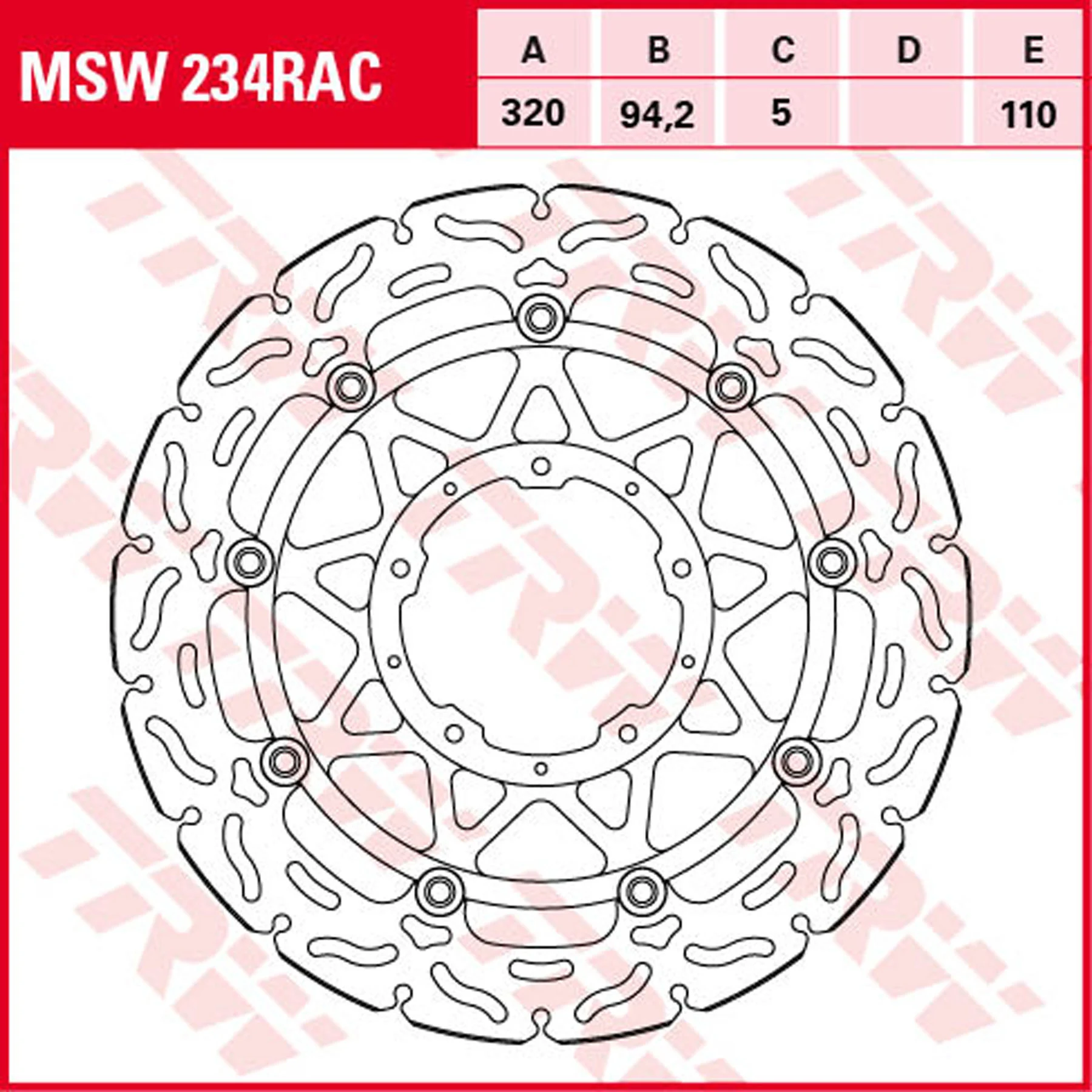 TRW BRAKE DISC RACING