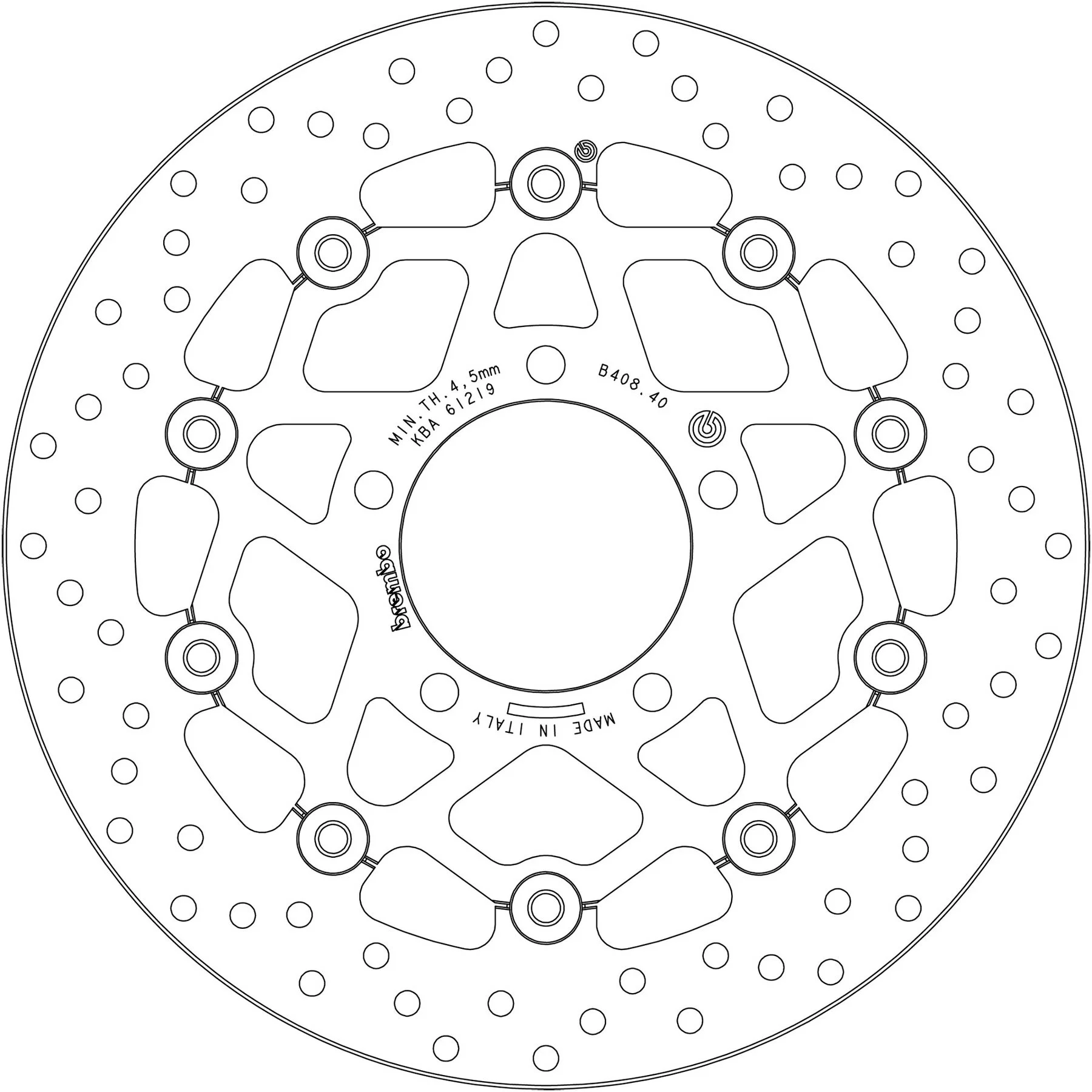 BREMBO BREMSSCHEIBE 300MM