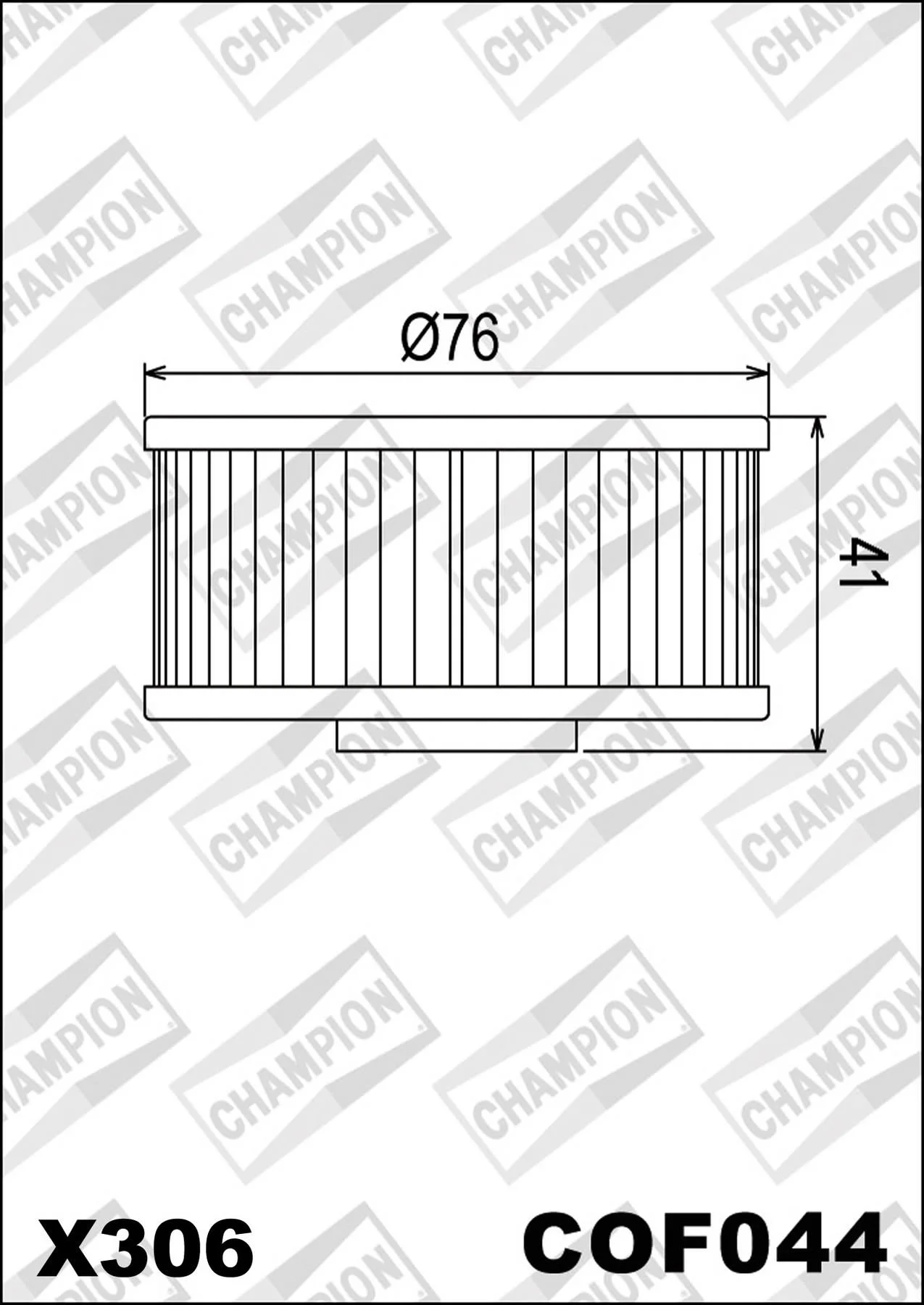 CHAMPION OILFILTER COF044