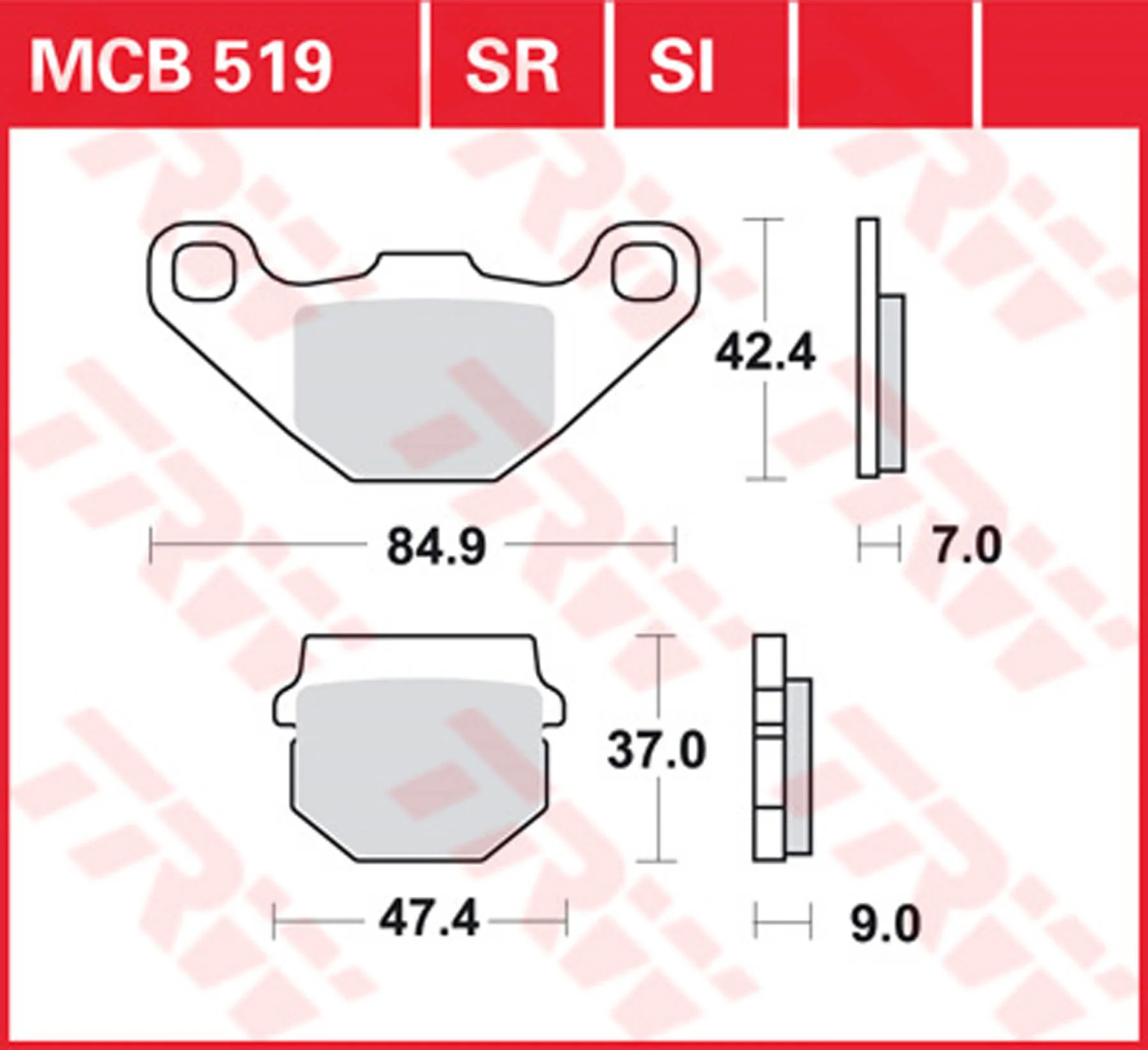 TRW SINTERED BRAKE PADS