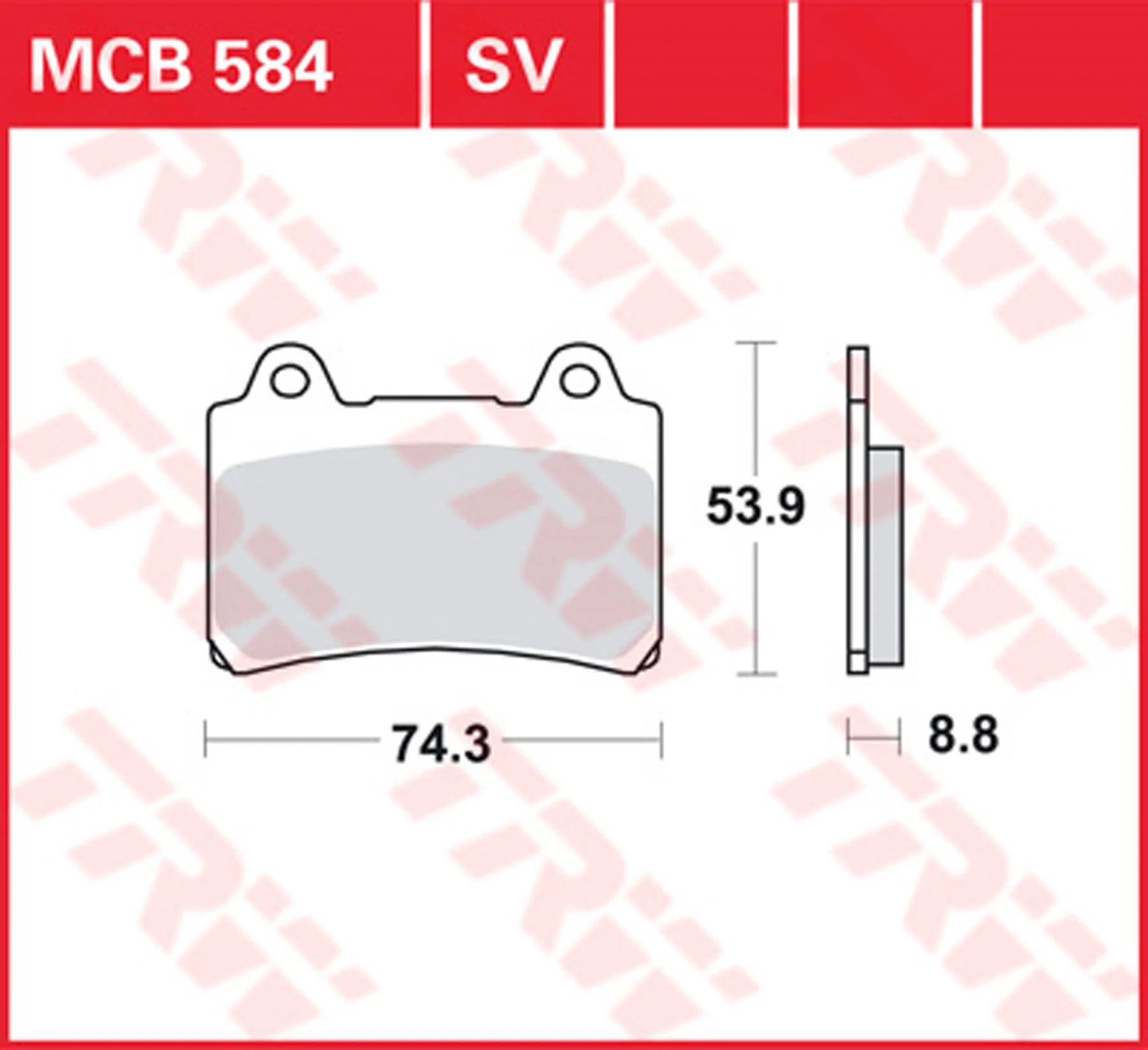 TRW BREMSBELAEGE SINTER