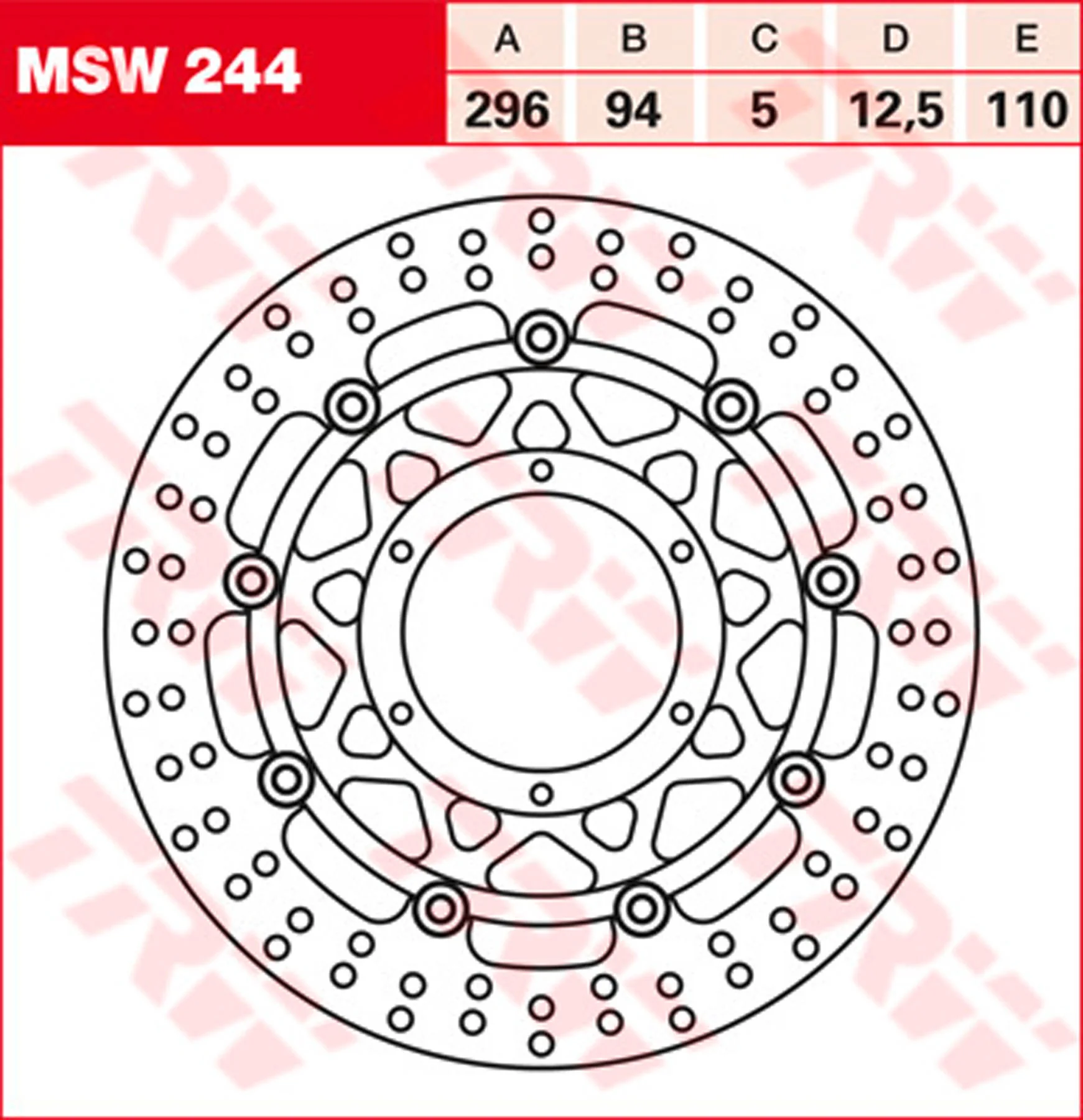 TRW BRAKE DISC, FRONT