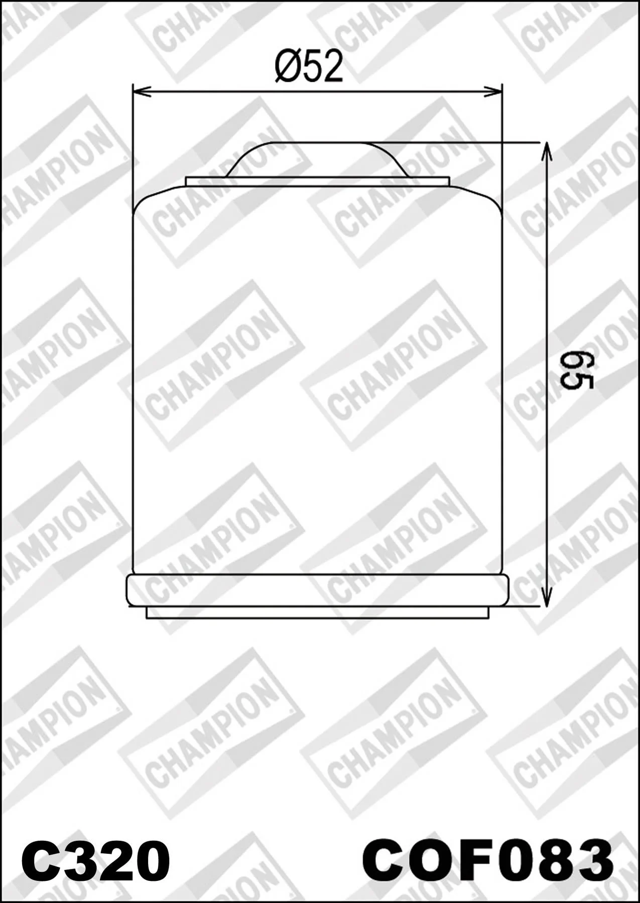 CHAMPION OILFILTER COF083