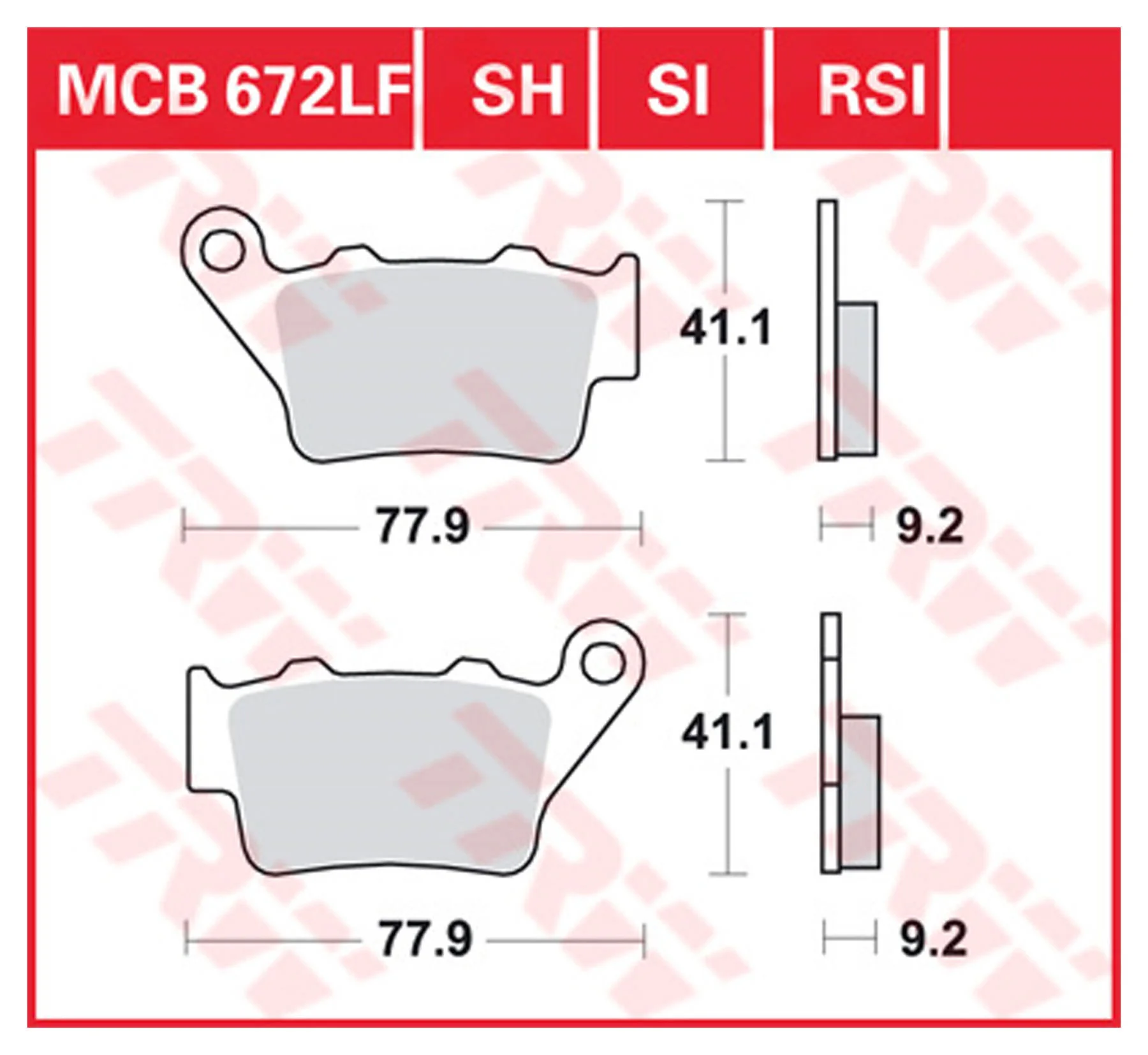 TRW BRAKE-PADS SINTER