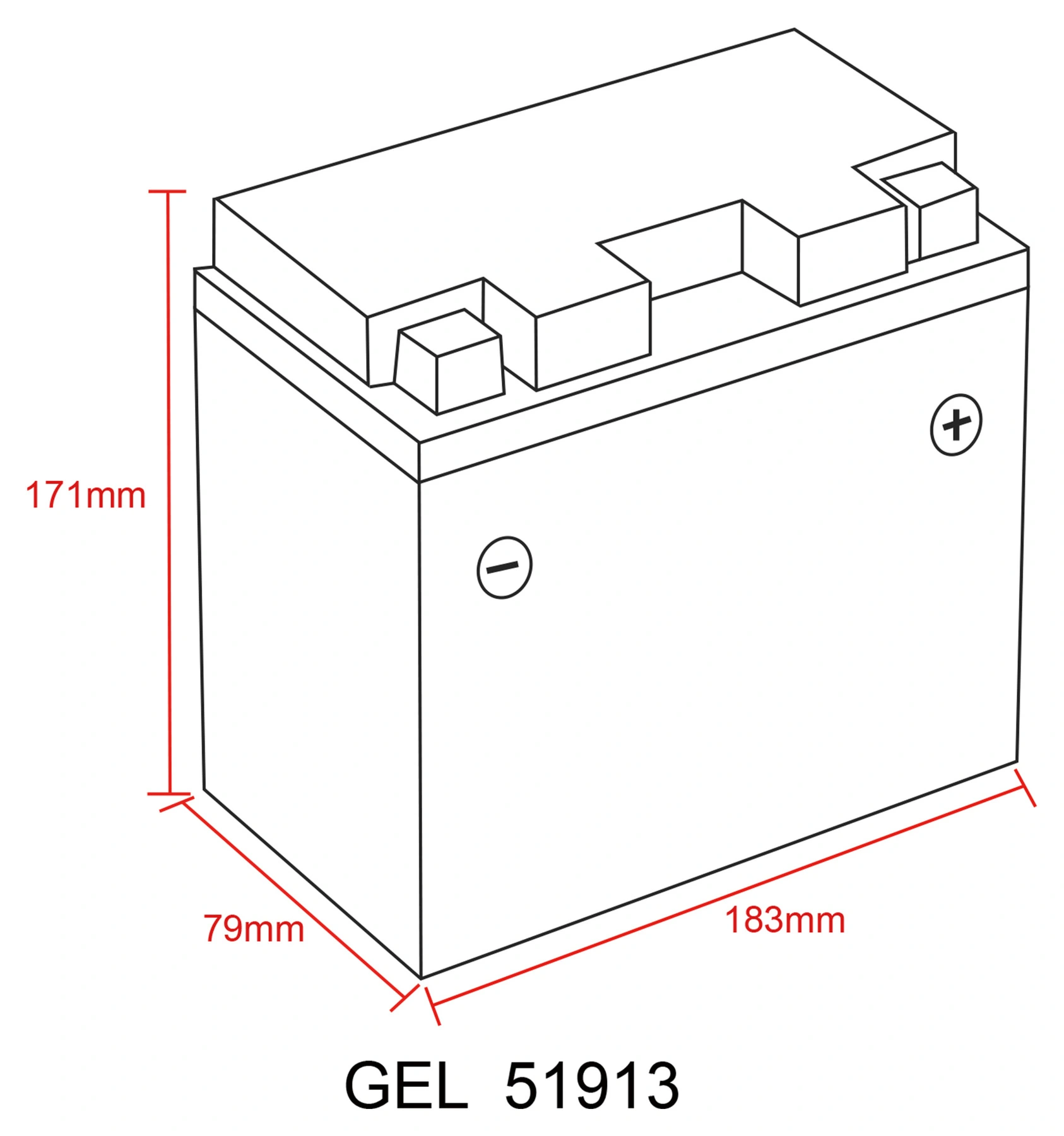 DELO GELBATTERI SAE300A