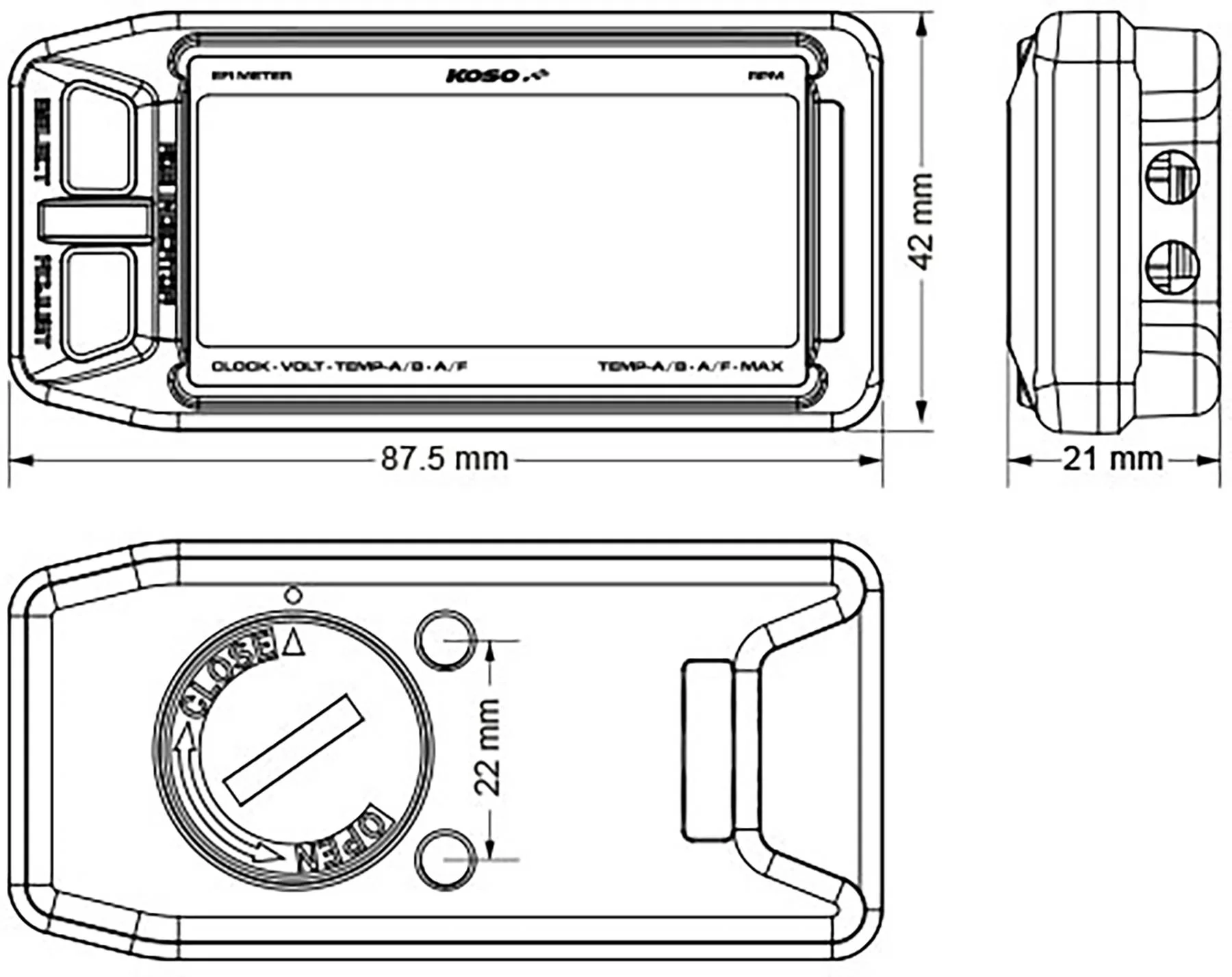 KOSO EFI MULTIMETER