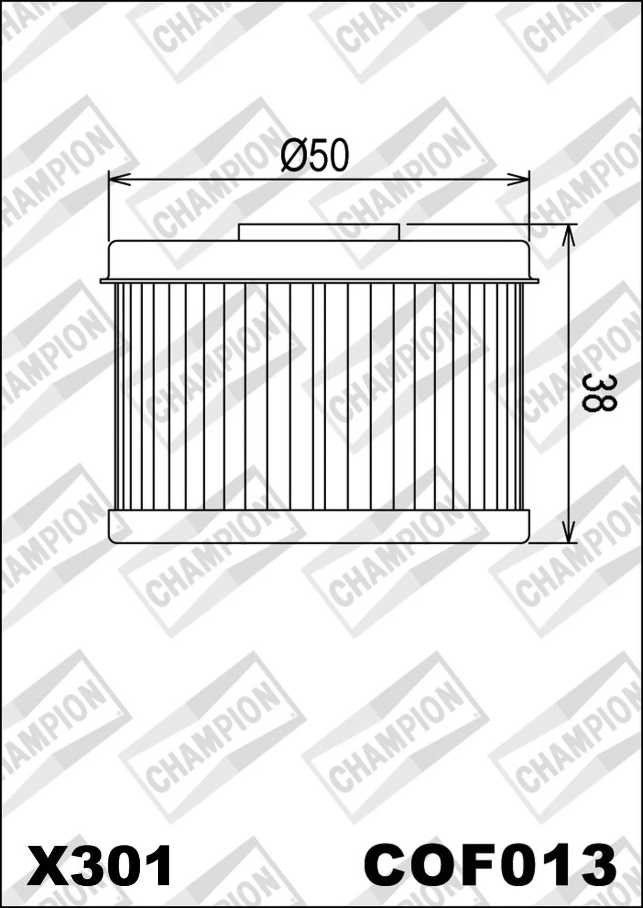 CHAMPION OILFILTER COF013