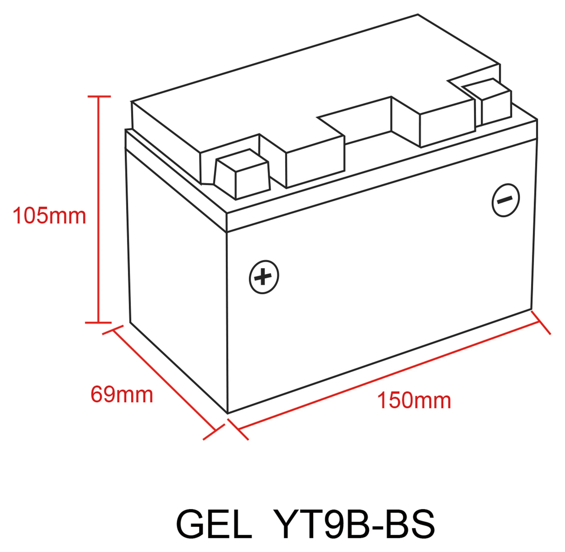 BATTERIE AU GEL SAITO