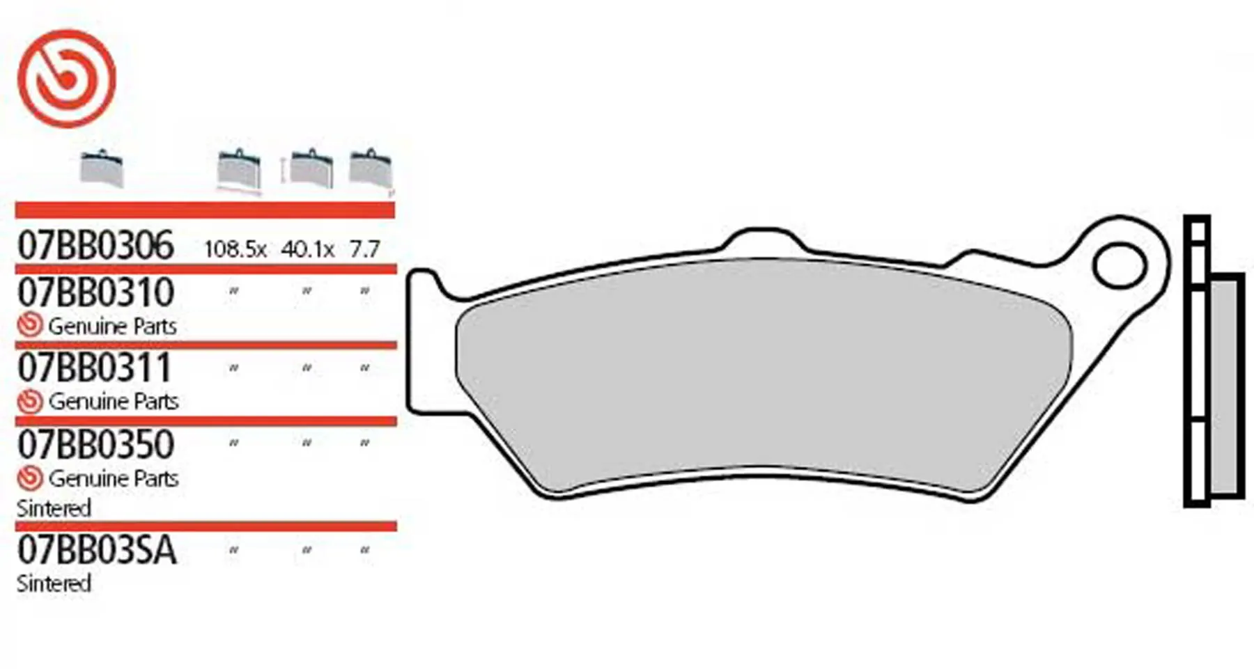 BREMBO BREMSBELAG