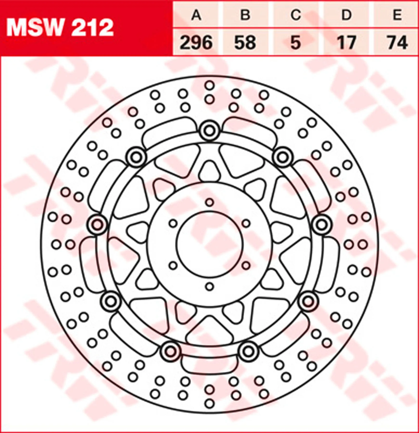 TRW BRAKE DISC, FRONT