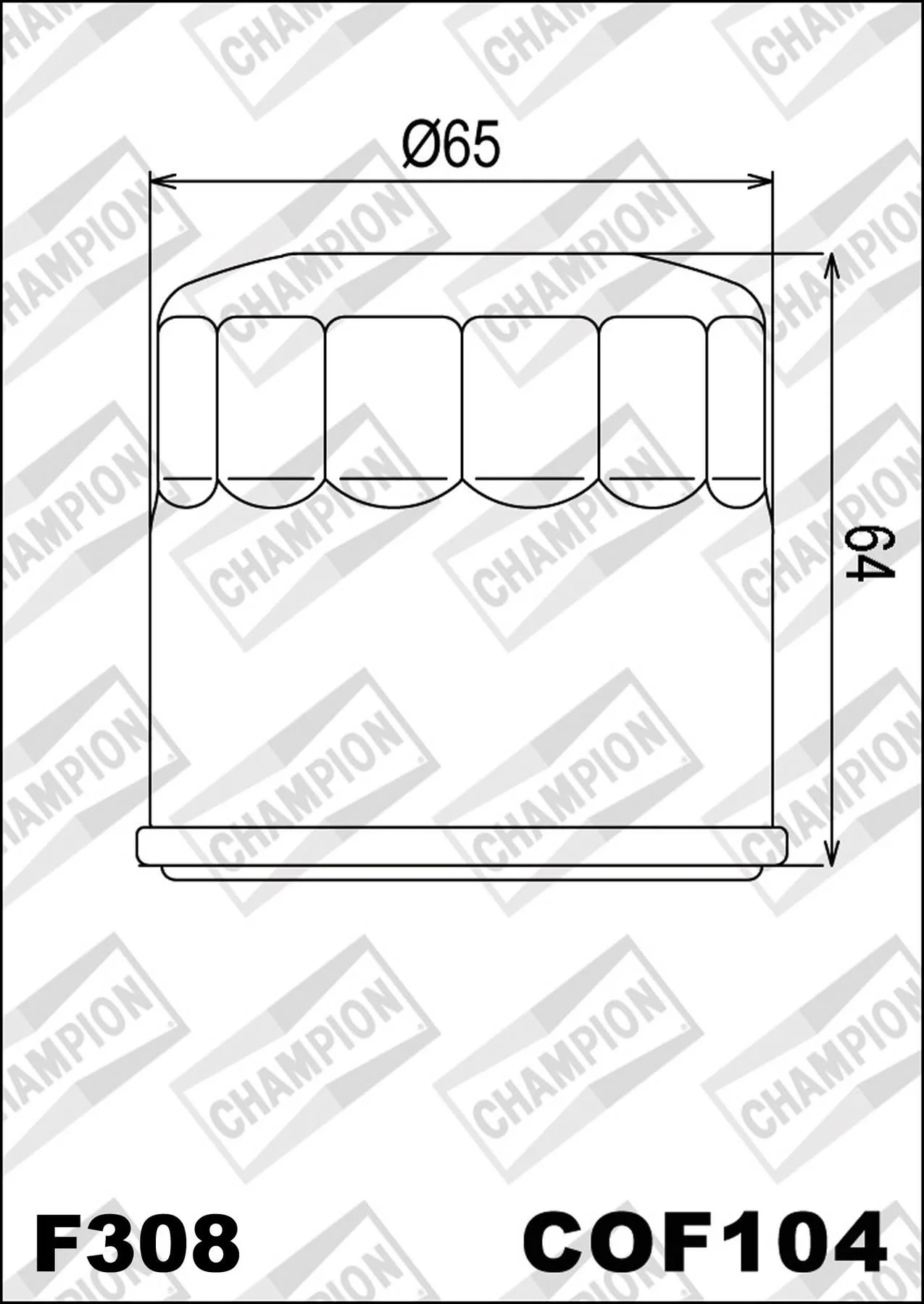 OELFILTER CHAMPION COF104