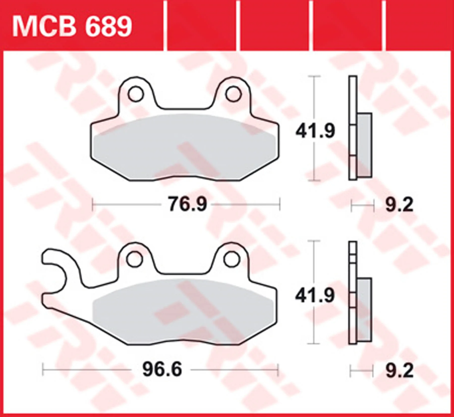 TRW SINTERED BRAKE PADS