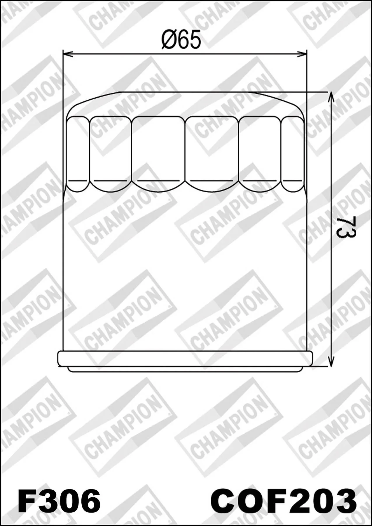 CHAMPION OILFILTER COF203