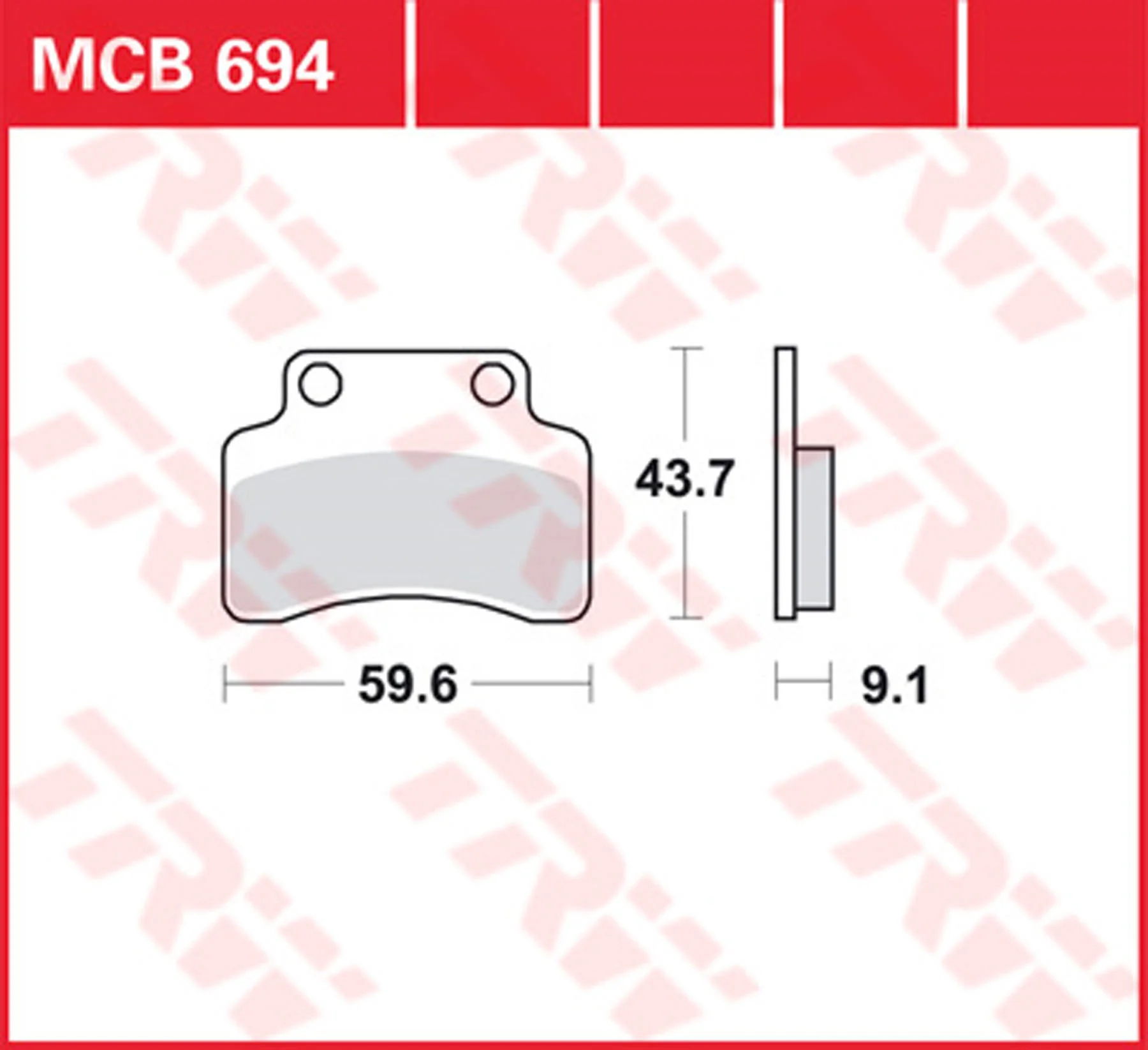 TRW SINTERED BRAKE PADS