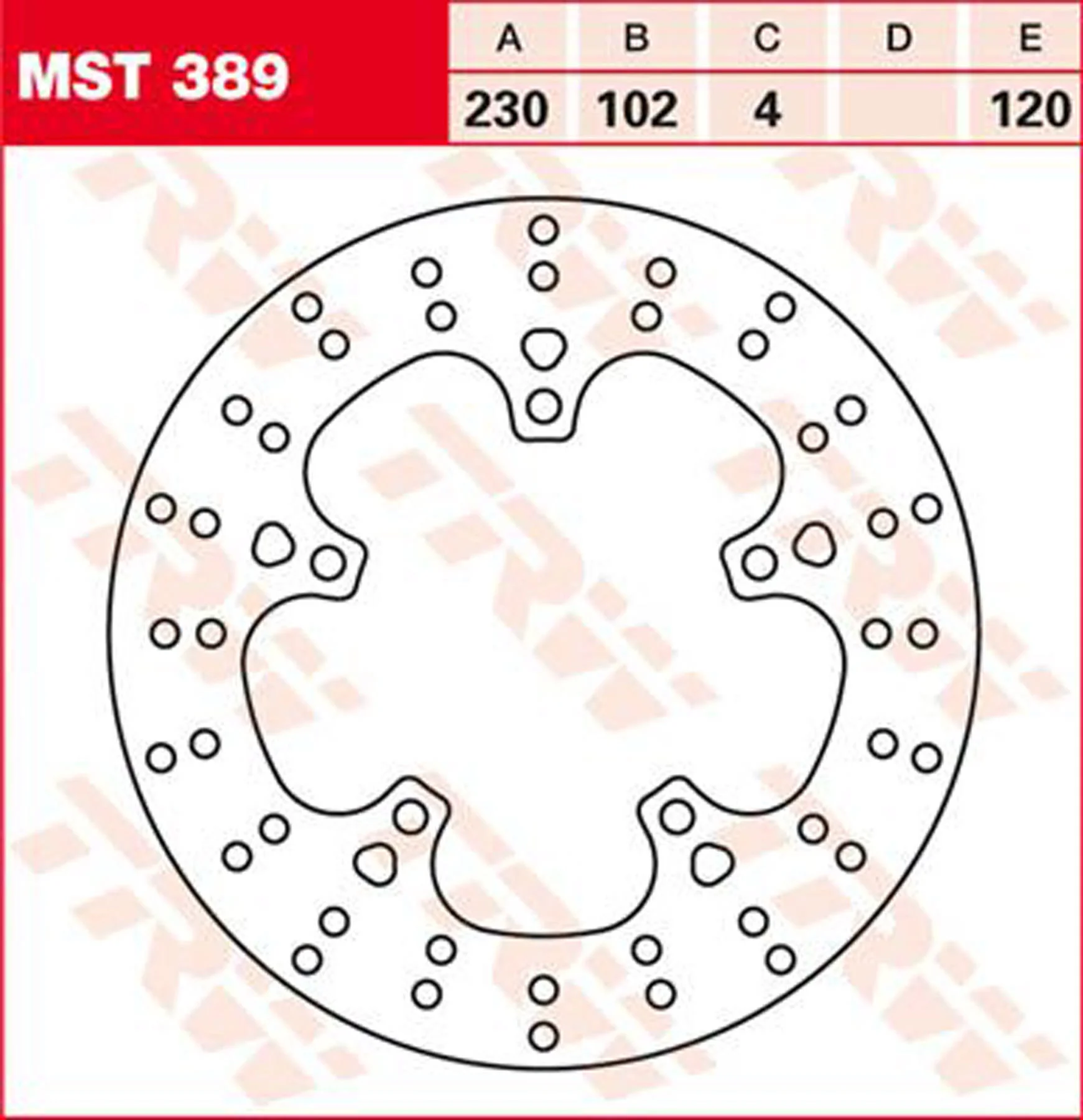 TRW BREMSSCHEIBE HINTEN