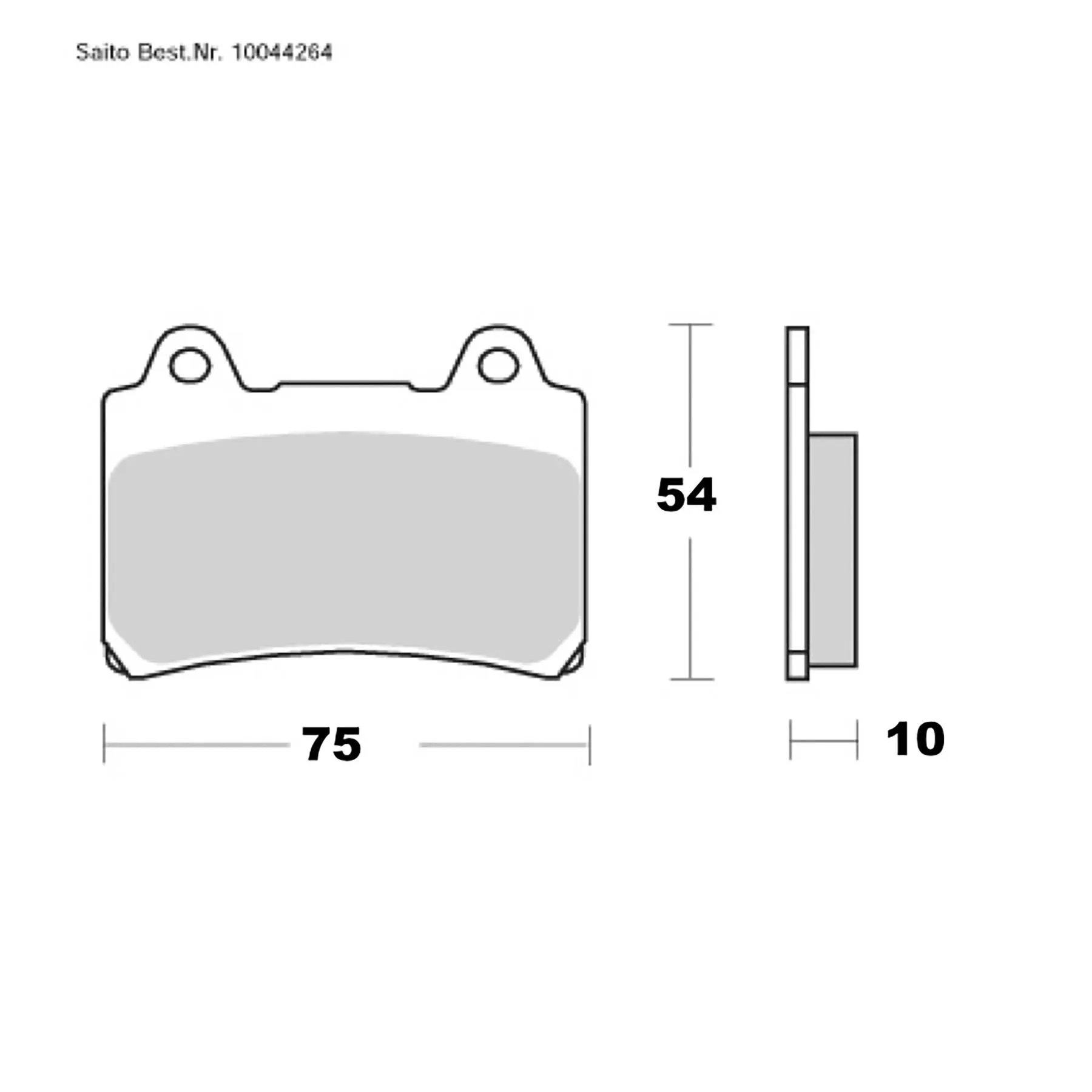 SAITO BRAKE-PADS ORGANIC