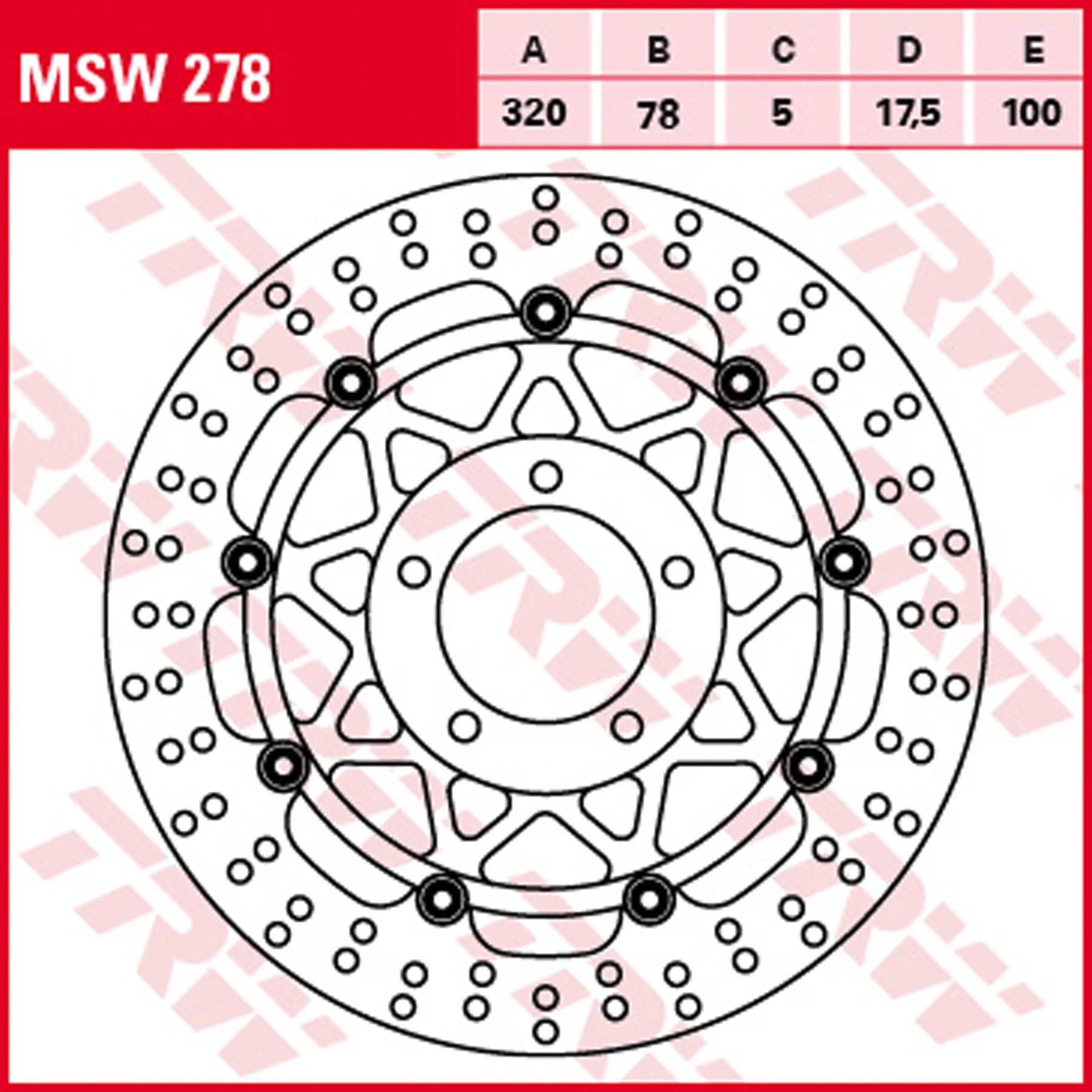 TRW BRAKE DISC FRONT