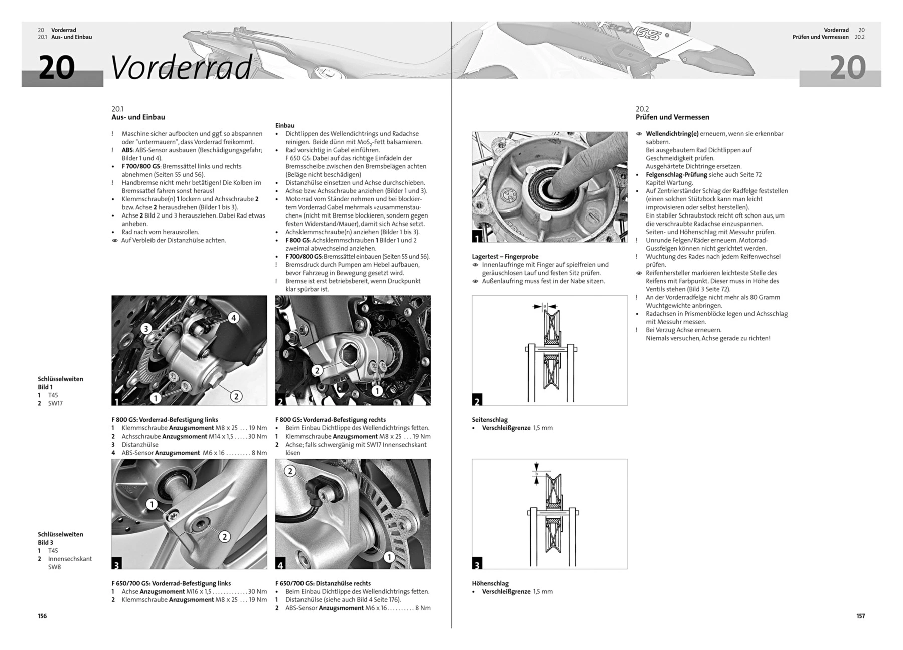 MANUALE BMW F 800/650 GS