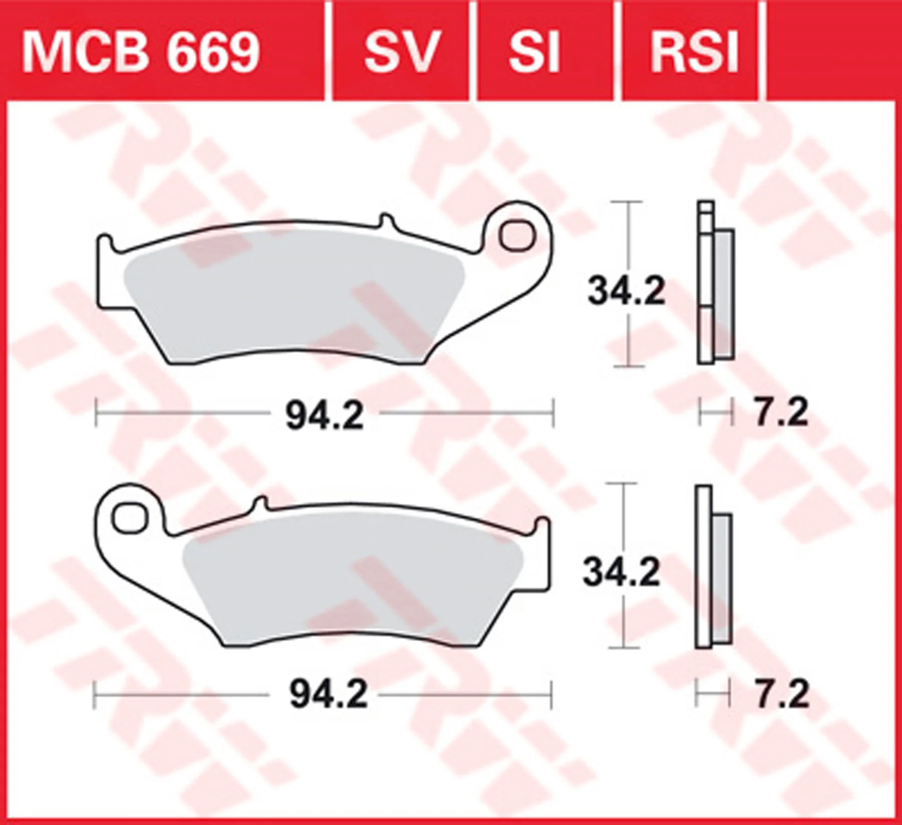 TRW CARBON BRAKE PADS