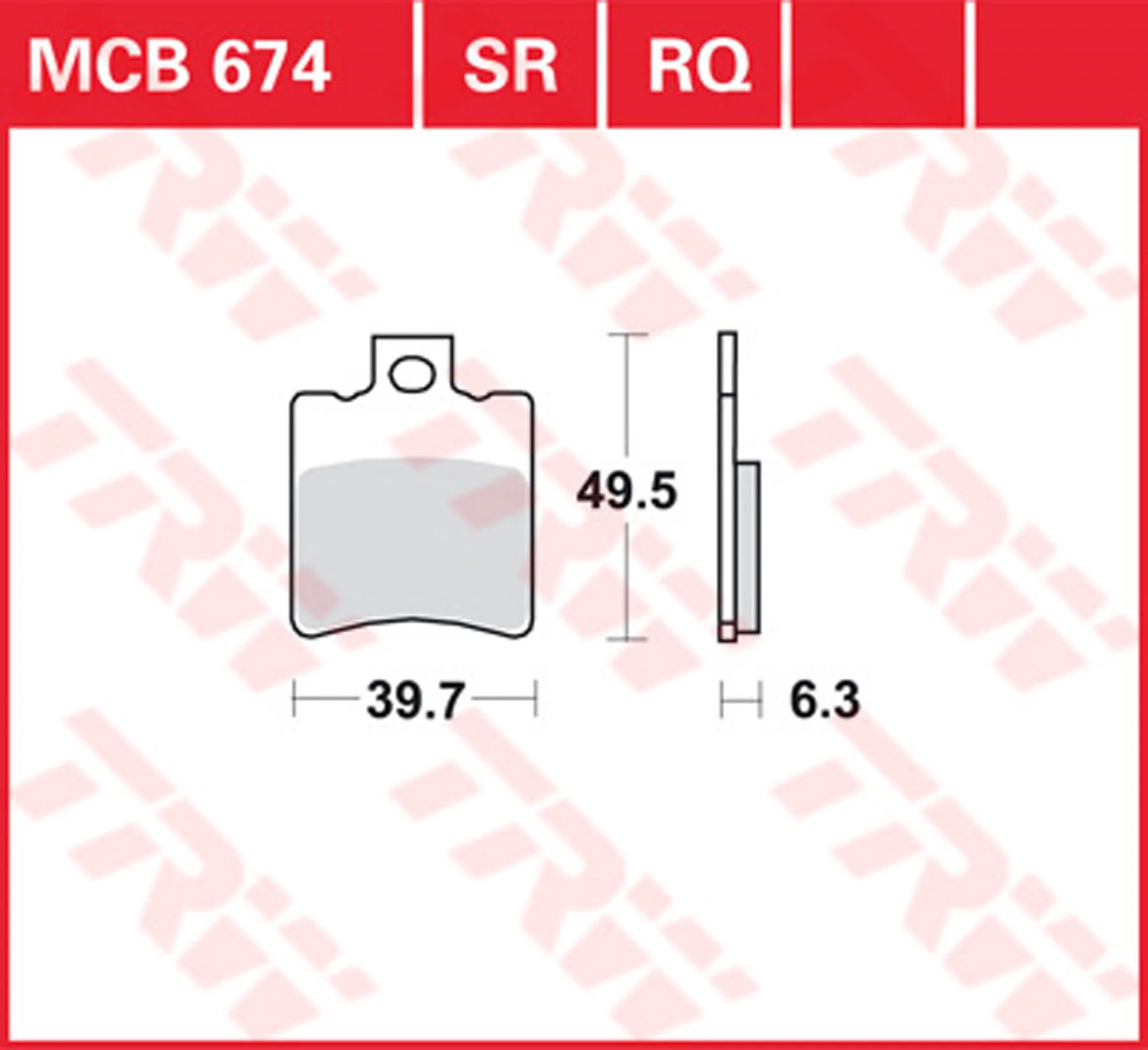 TRW BREMSBELAEGE ROLLER