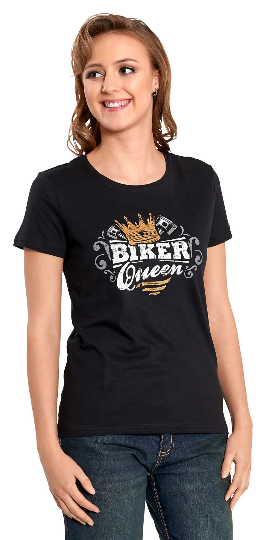 T-SHIRT DONNA BIKER QUEEN