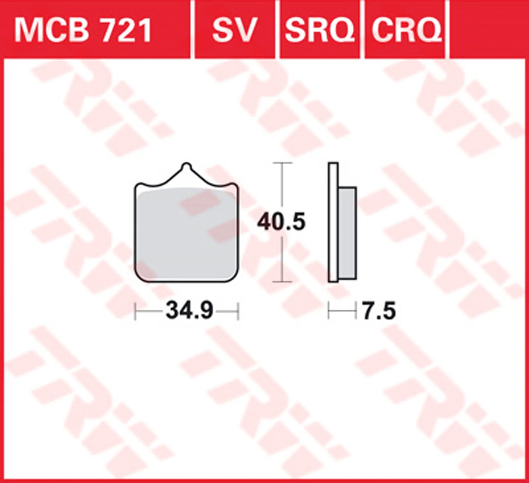 TRW BRAKE-PADS SINTER