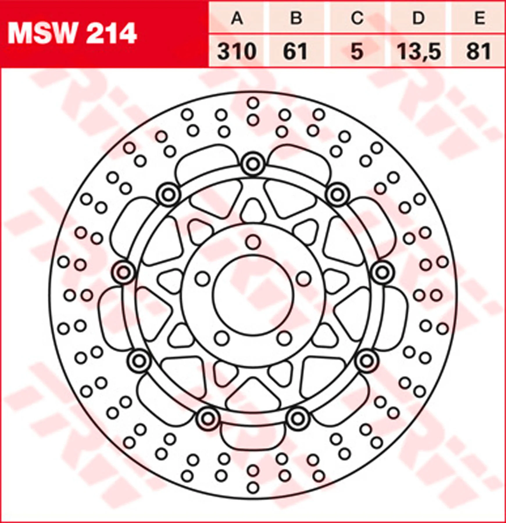 TRW BRAKE-DISC FRONT