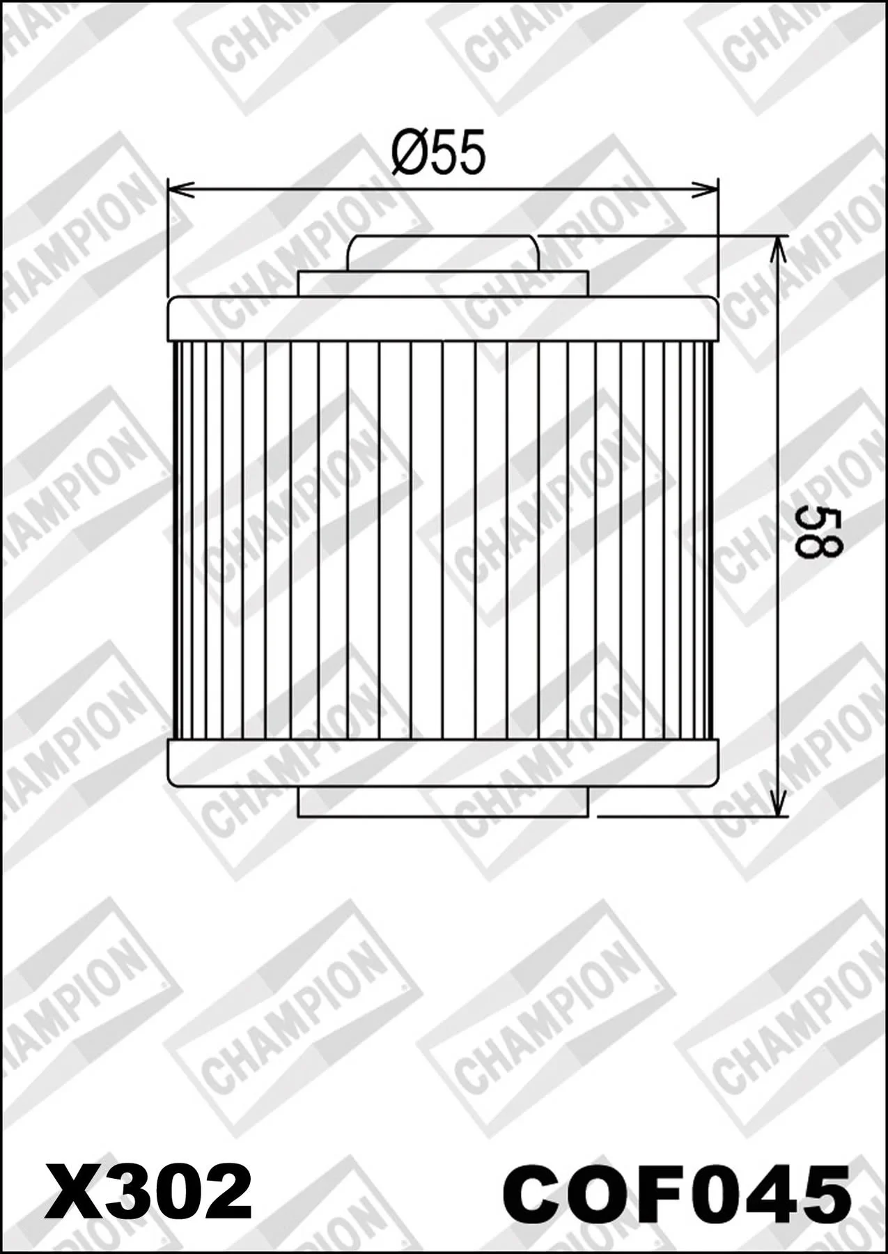 CHAMPION OILFILTER COF045