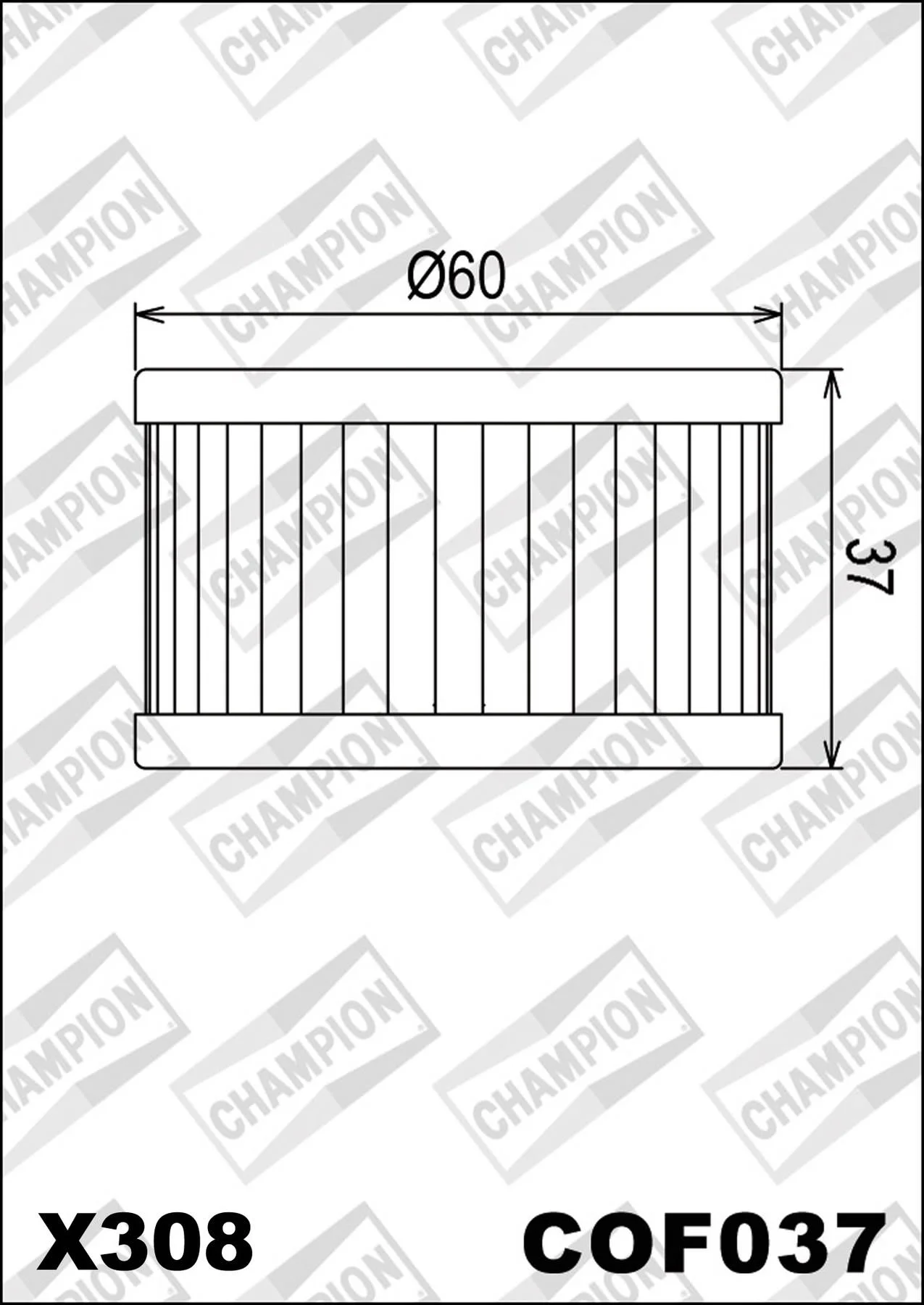 OELFILTER CHAMPION COF037