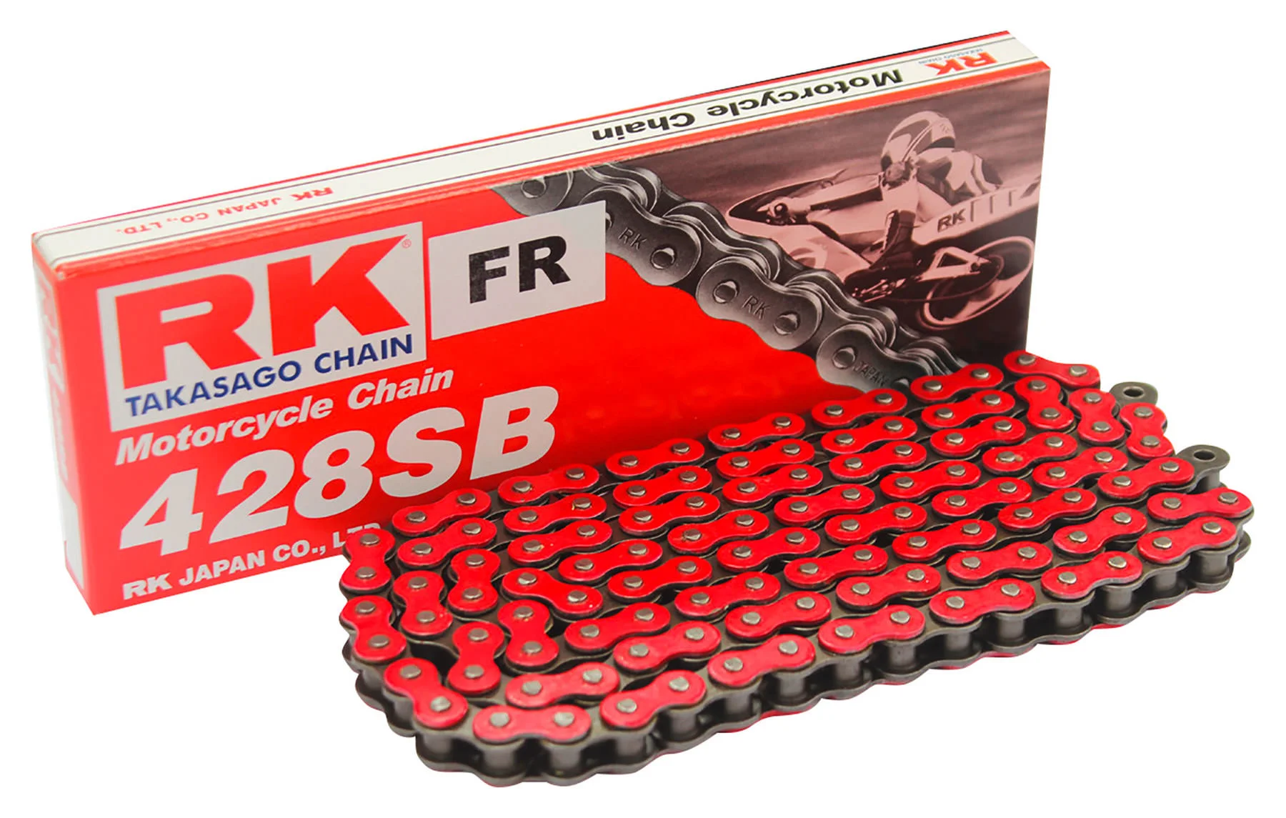 KIT CATENA RK 428 ROSSO