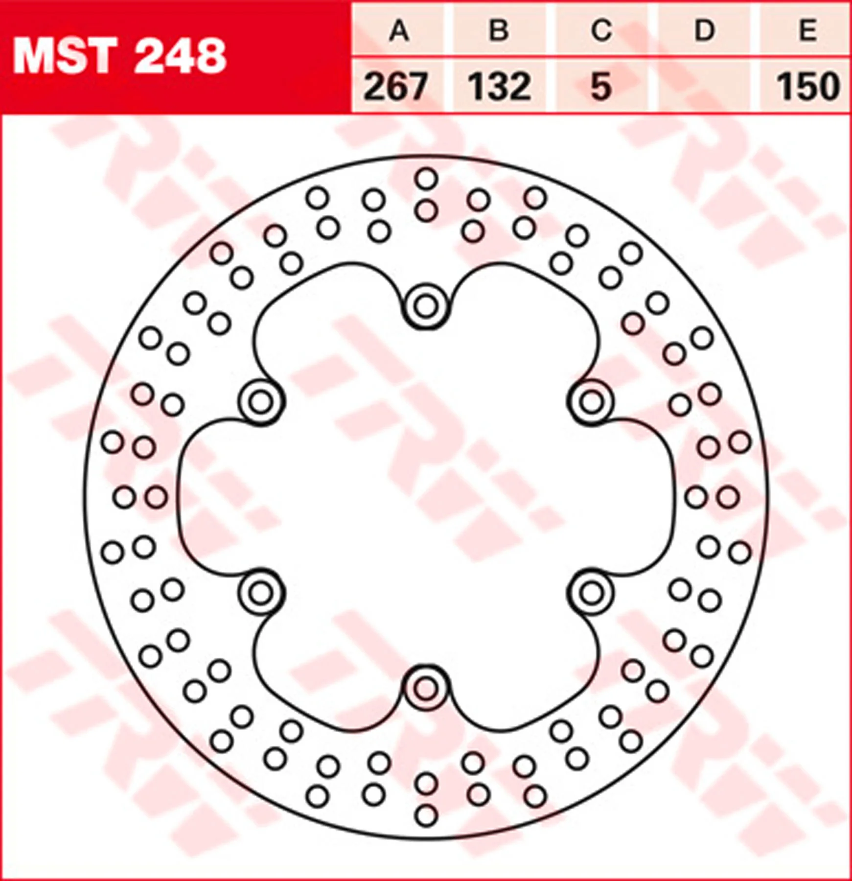 TRW BRAKE DISC FRONT/REAR