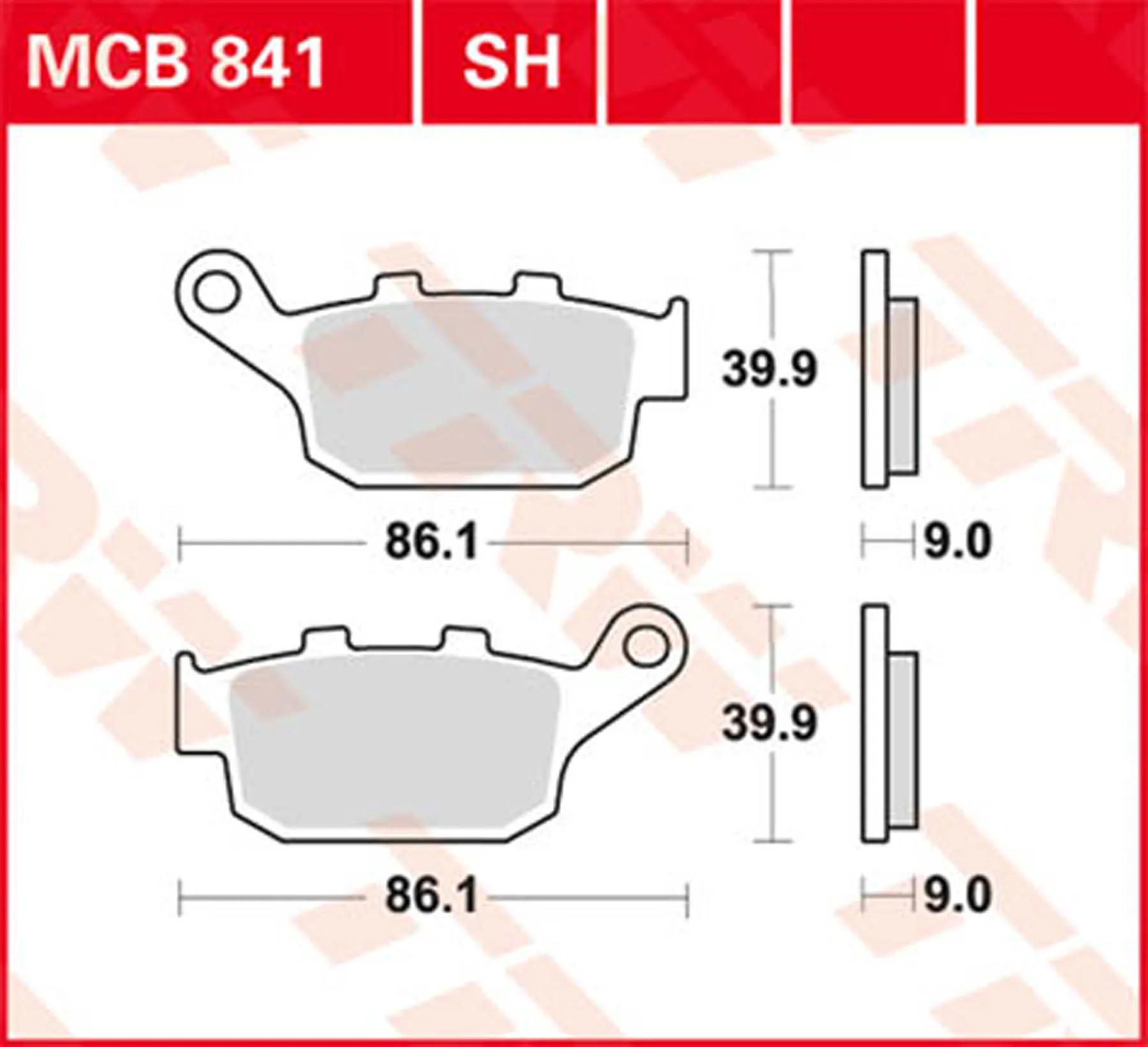 TRW BREMSBELAEGE SINTER