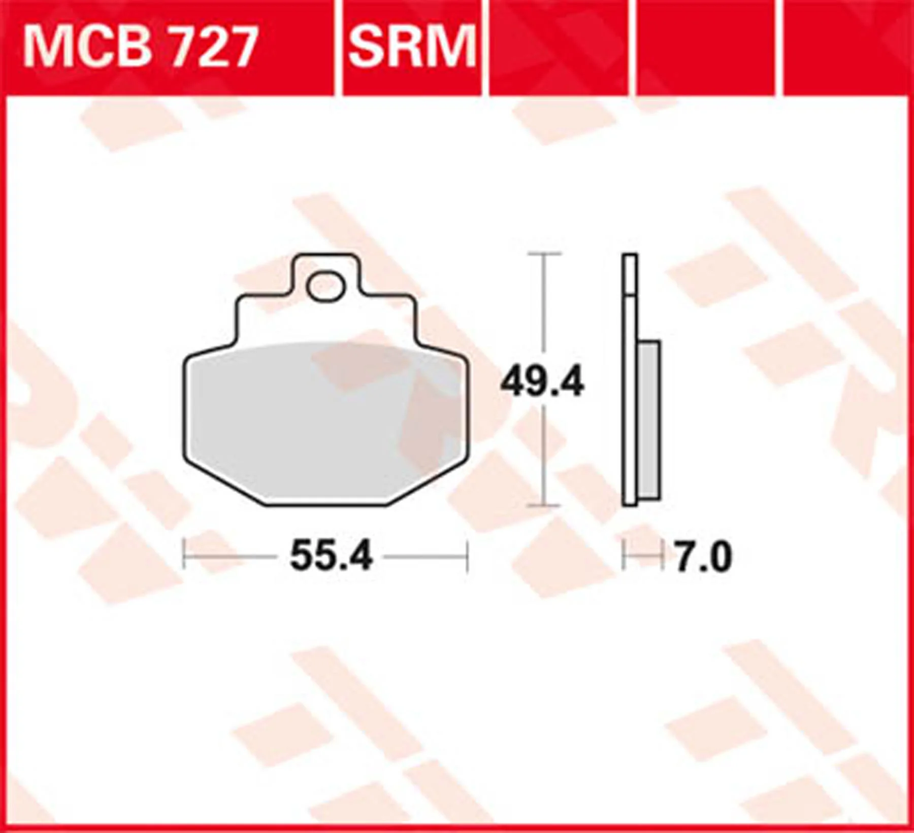 TRW BREMSBELAEGE ROLLER