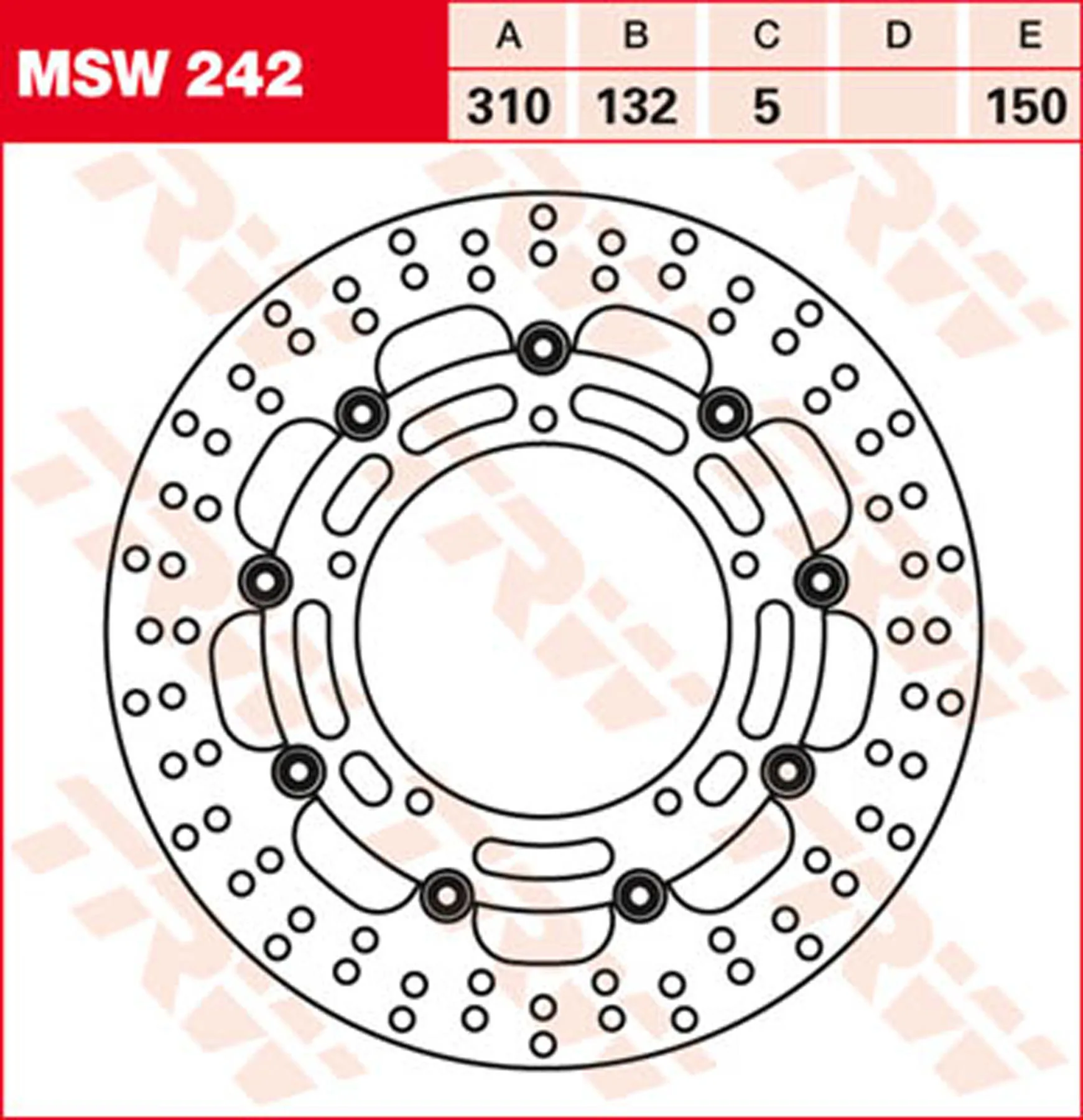 TRW BREMSSCHEIBE VORNE