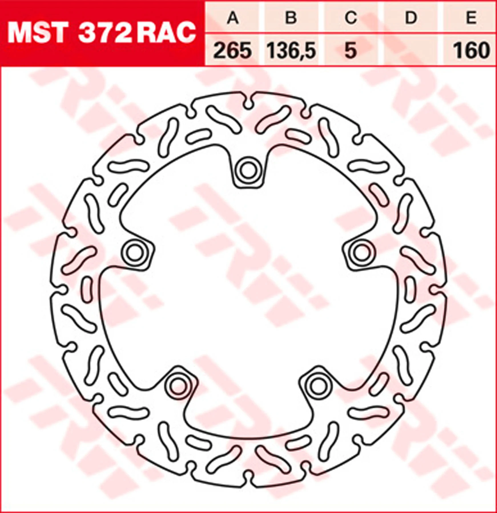 BREMSSCHEIBE RACING, TRW