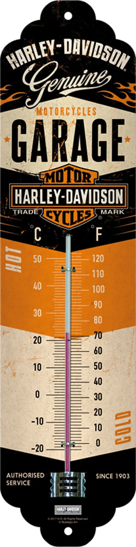 H-D GARAGE THERMOMETER