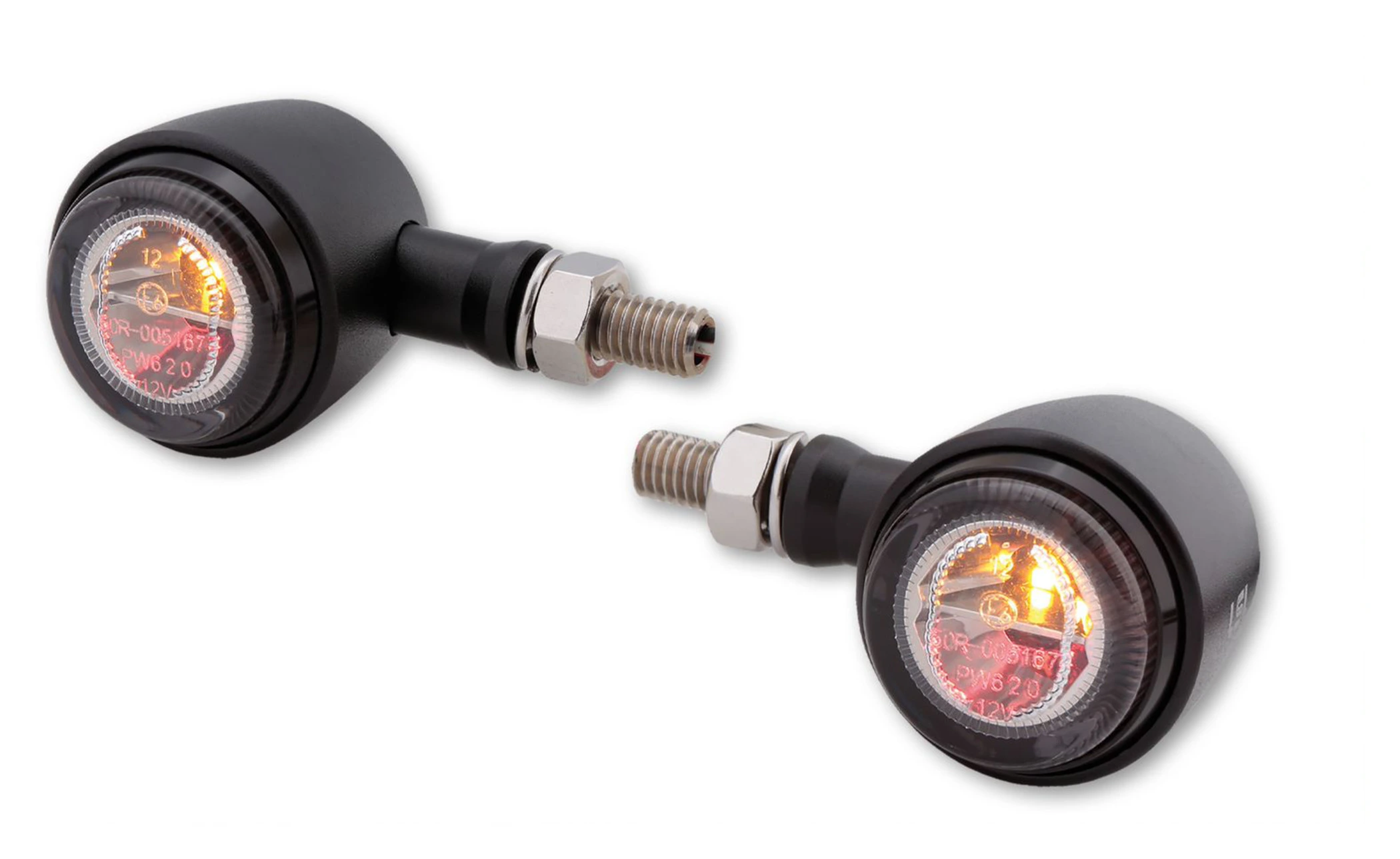 LSL 3in1 Rück-,Bremslicht,Blinker Retro LED Schwarz oder Titan
