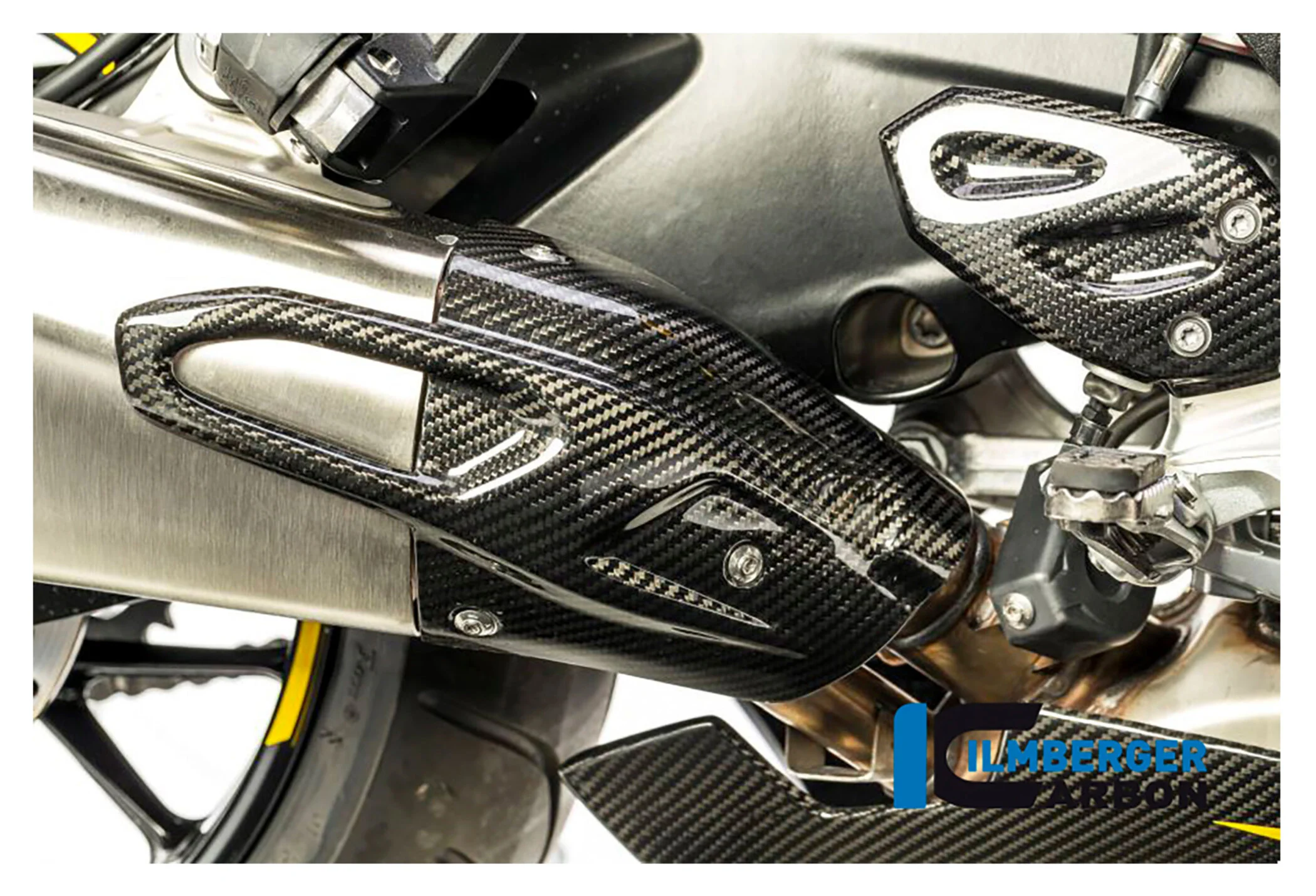 Carbonteile für dein Motorrad, Carbon Hitzeschutz für BMW S 1000 XR 2020-  Carbon+Fiberglas Köper Glossy Carbon+Fiberglas, Köper, Glossy