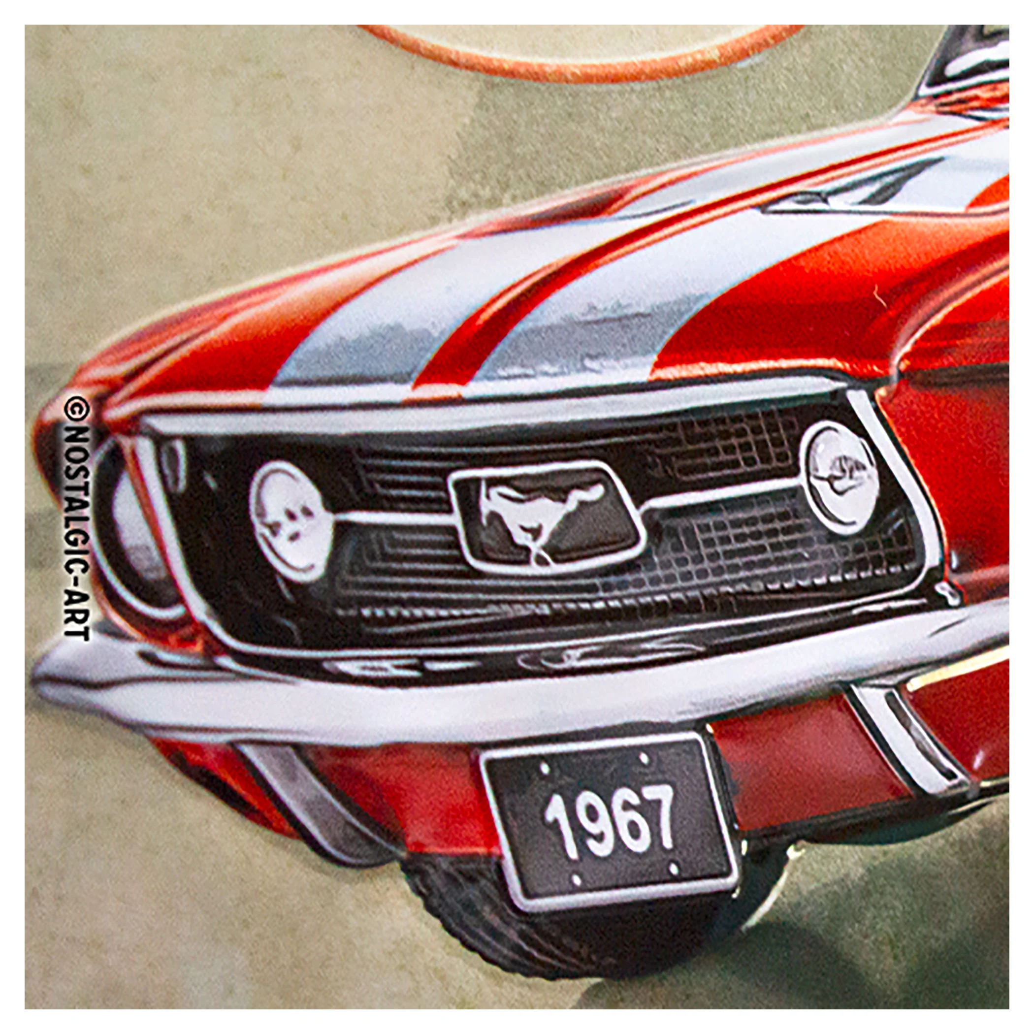 FORD MUSTANG METAL SIGN