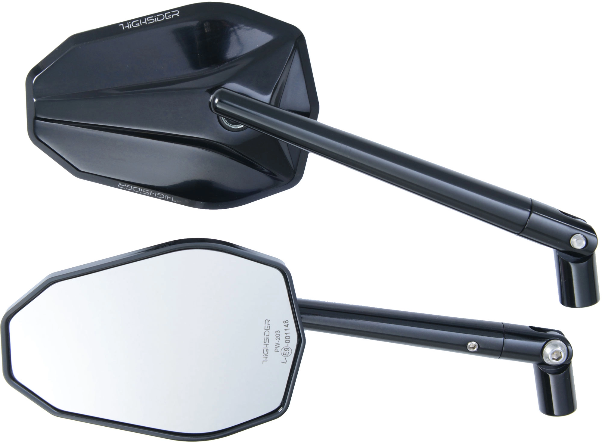 Rearview mirror reversible Highsider Victory-X black