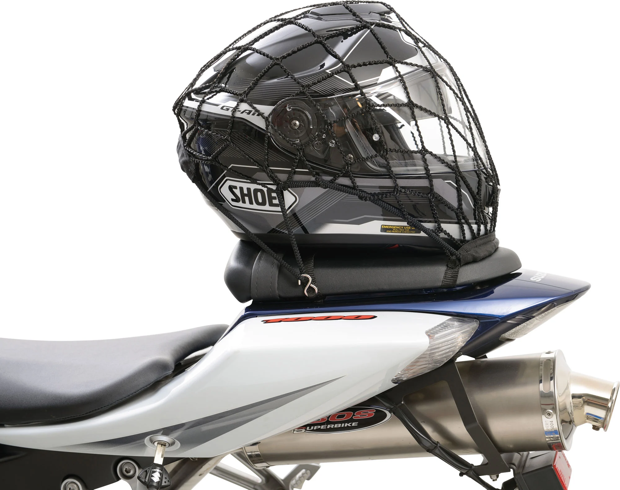 CHAFT filet extensible pour casque et bagage moto scooter quad