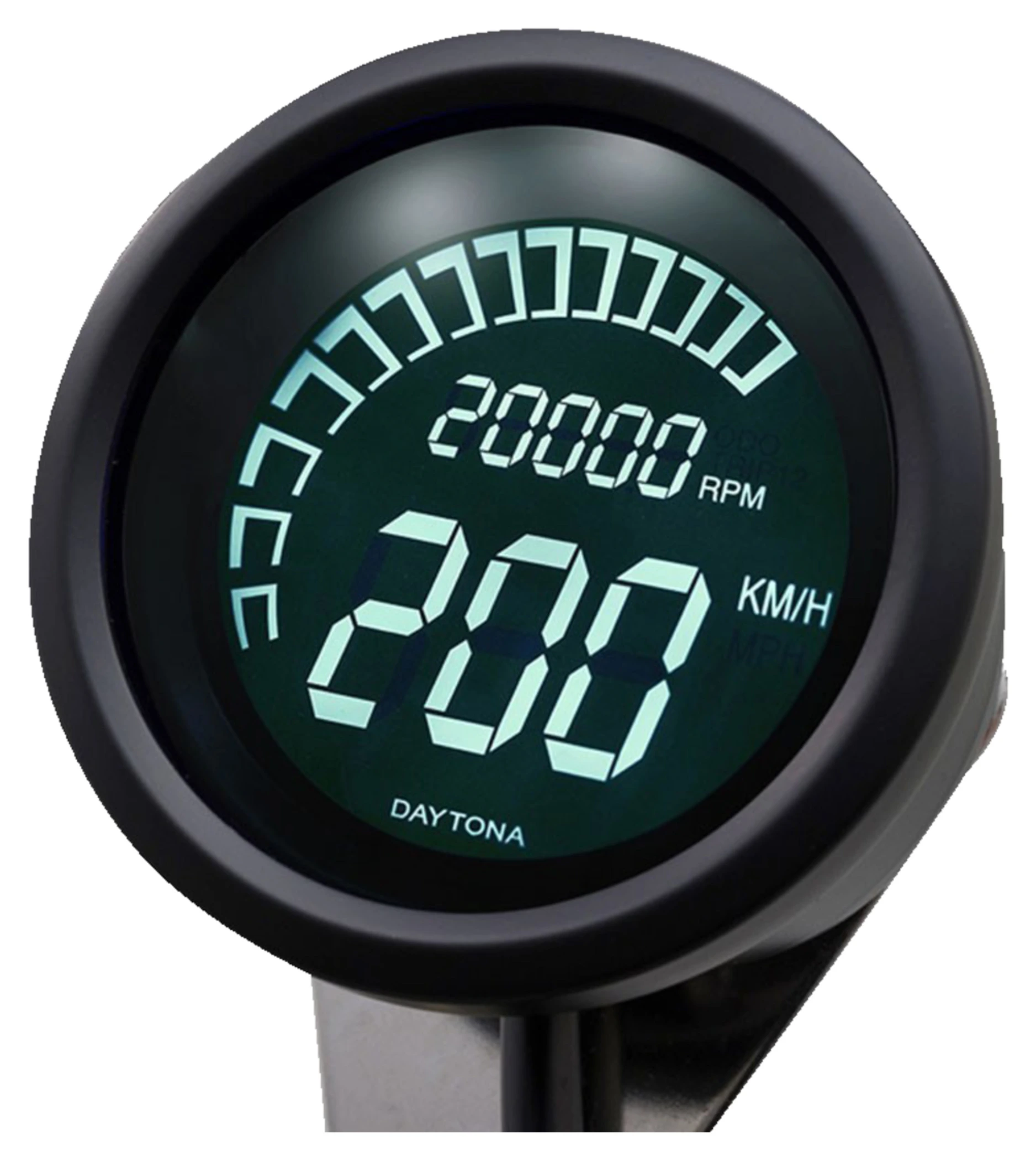 Retro Motorrad Digital Tachometer LED LCD Kilometerzähler Drehzahlmesser 12V