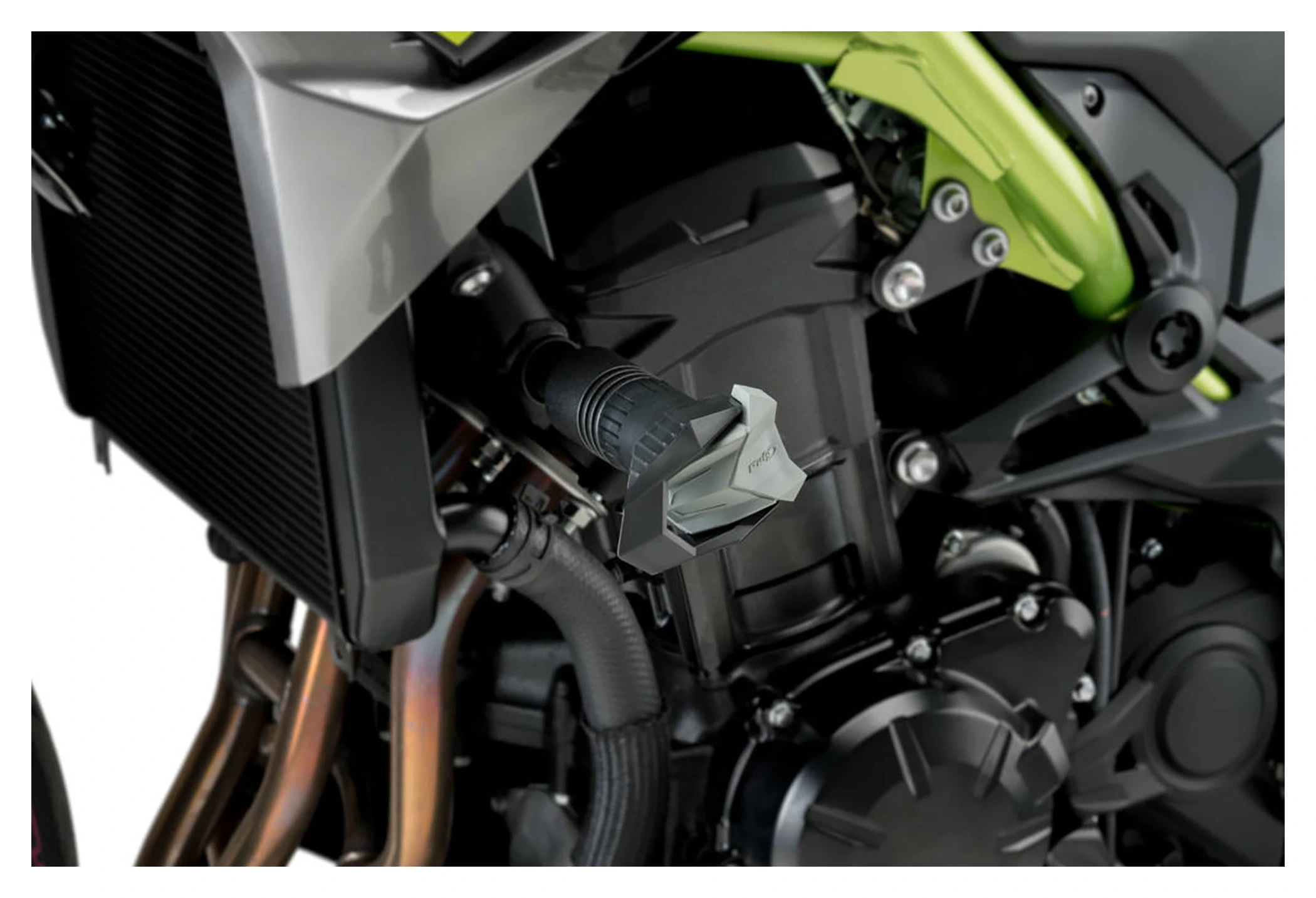 Reliable crash pads, black - Kawasaki Z750 / Z750R - SW-MOTECH