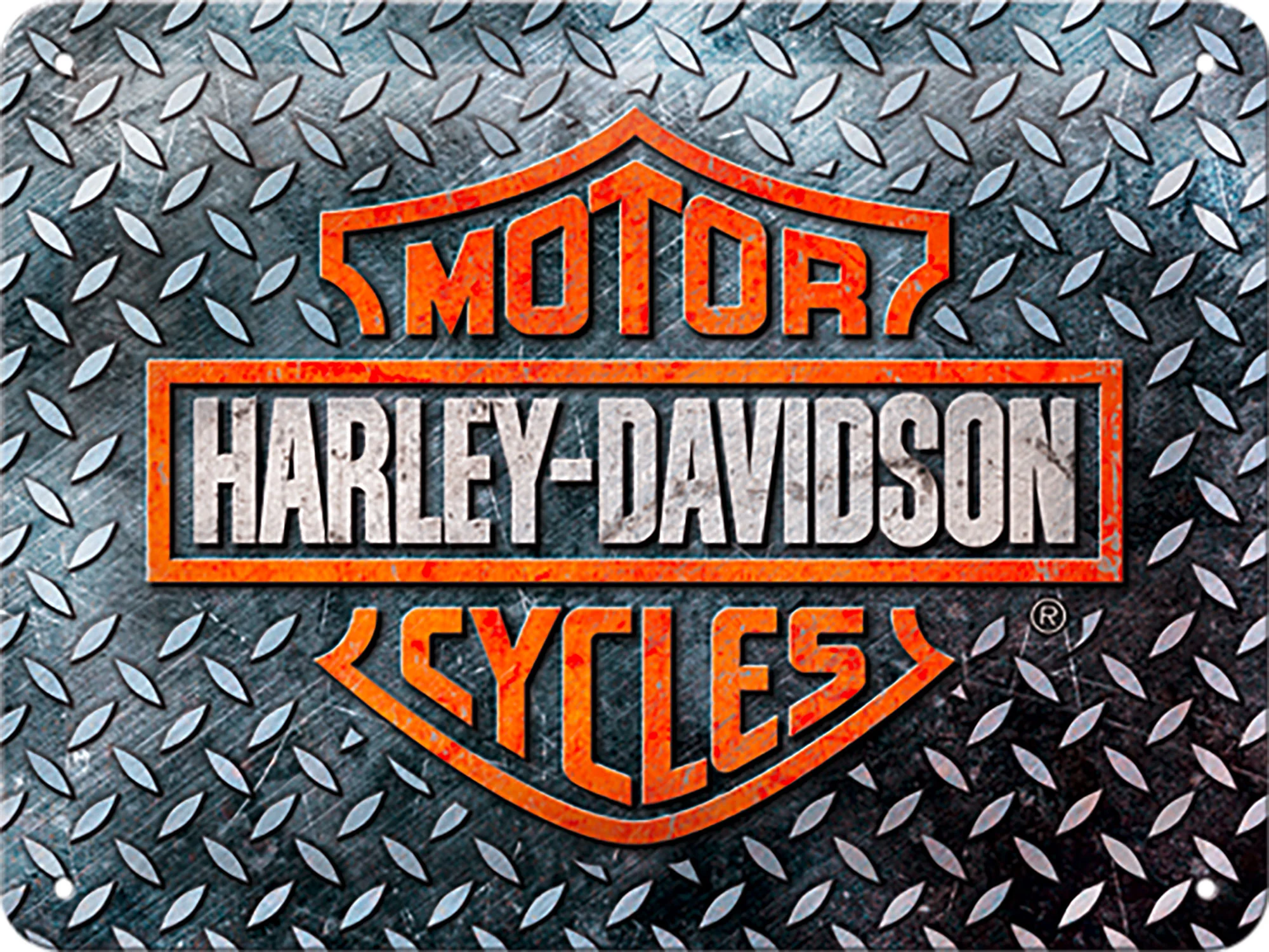 Harley-Davidson PLAQUE MÉTAL *H-D LOGO* l X H : 20 X 15 CM