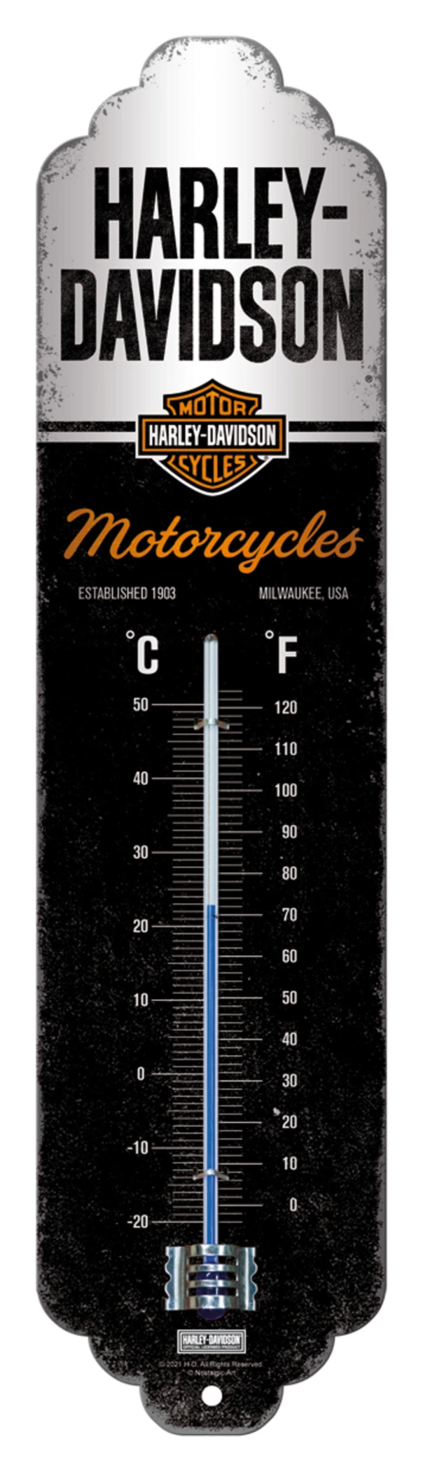 H-D MOTORBIKE THERMOMETER