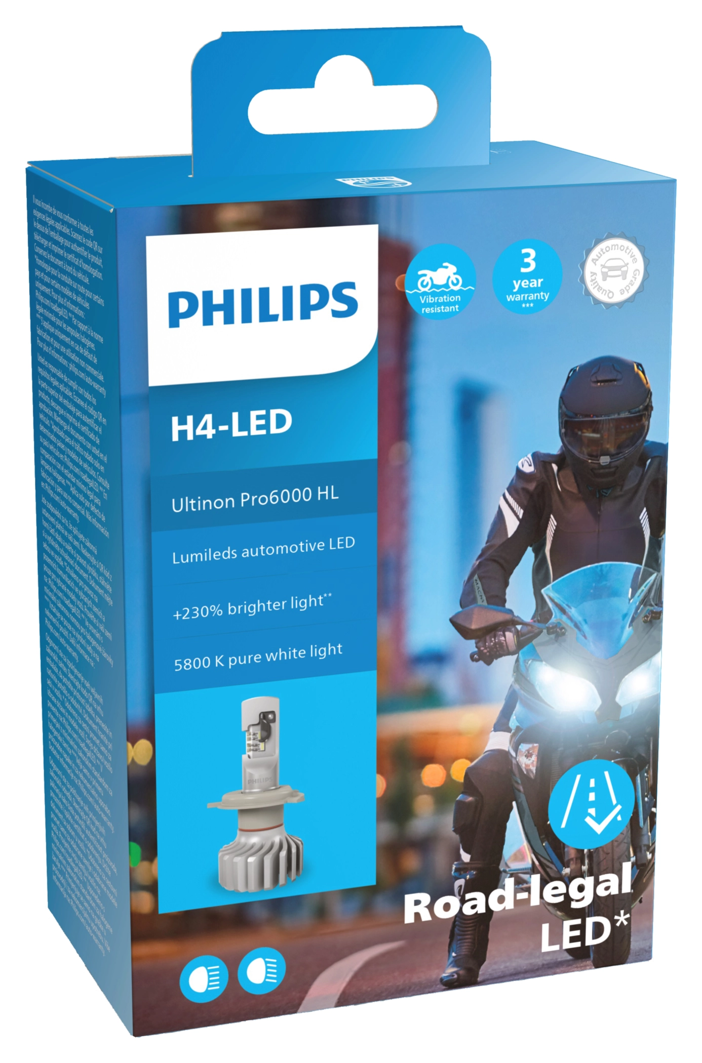 Philips H4 LED Ultinon Pro6000 12V Bulb